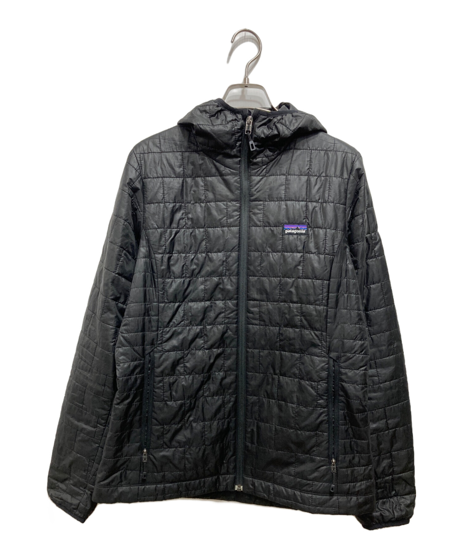 パタゴニア　ナノパフフーディー　ブラック　Sサイズ 中古・古着通販】Patagonia (パタゴニア) ナノパフフーディ ブラック