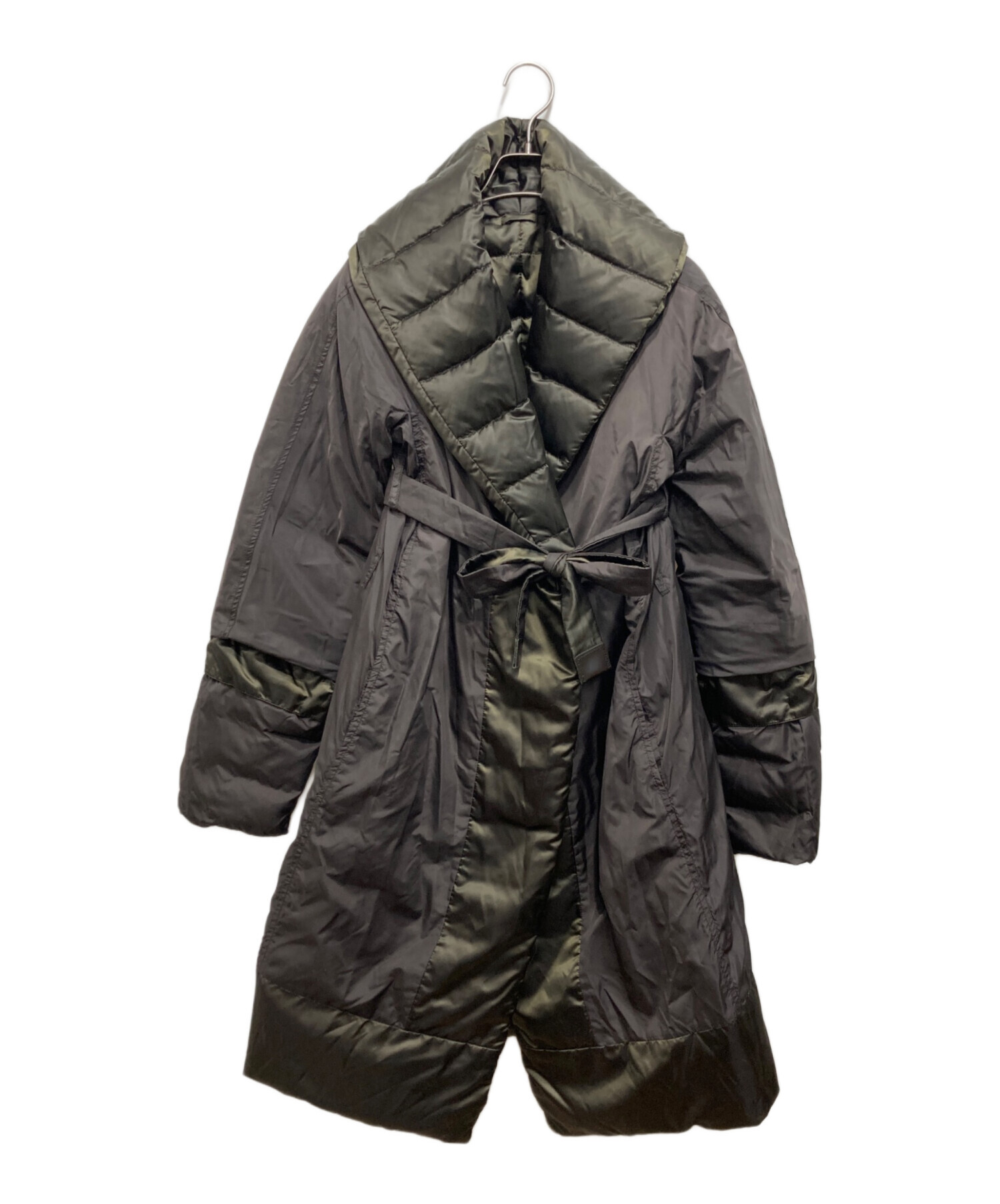 エスマックスマーラ リバーシブルコート 大きいサイズ オリーブ フード ベルト 中古・古着通販】'S Max Mara (エスマックスマーラ) 中綿リバーシブル