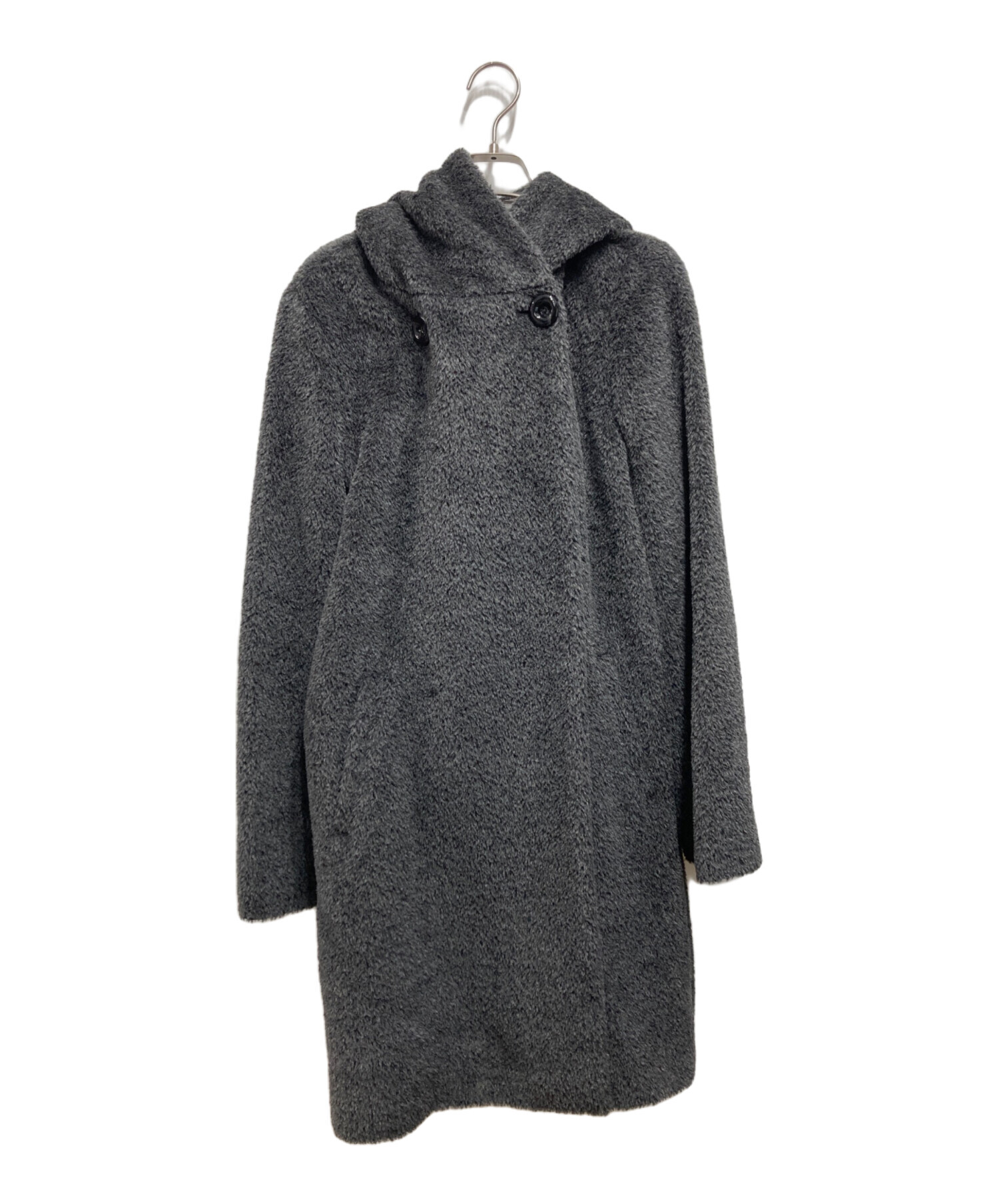 Max Mara Studio アルパカウールフーデッドコート