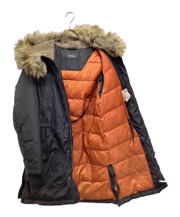 中古・古着通販】DIESEL (ディーゼル) モッズコート ブラック サイズ:M