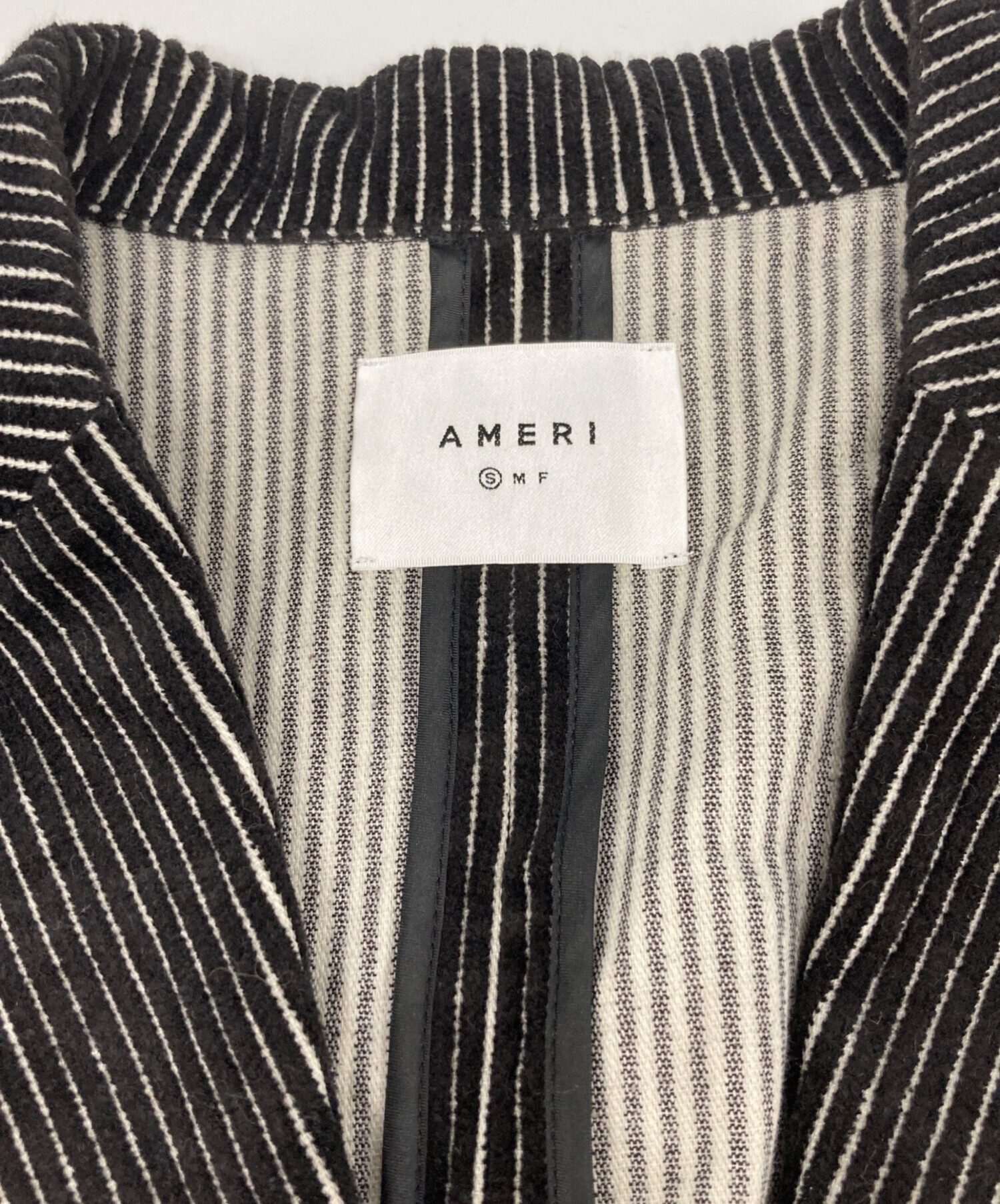 中古・古着通販】AMERI (アメリ) WIDE COLOR CORDUROY JACKET ブラック