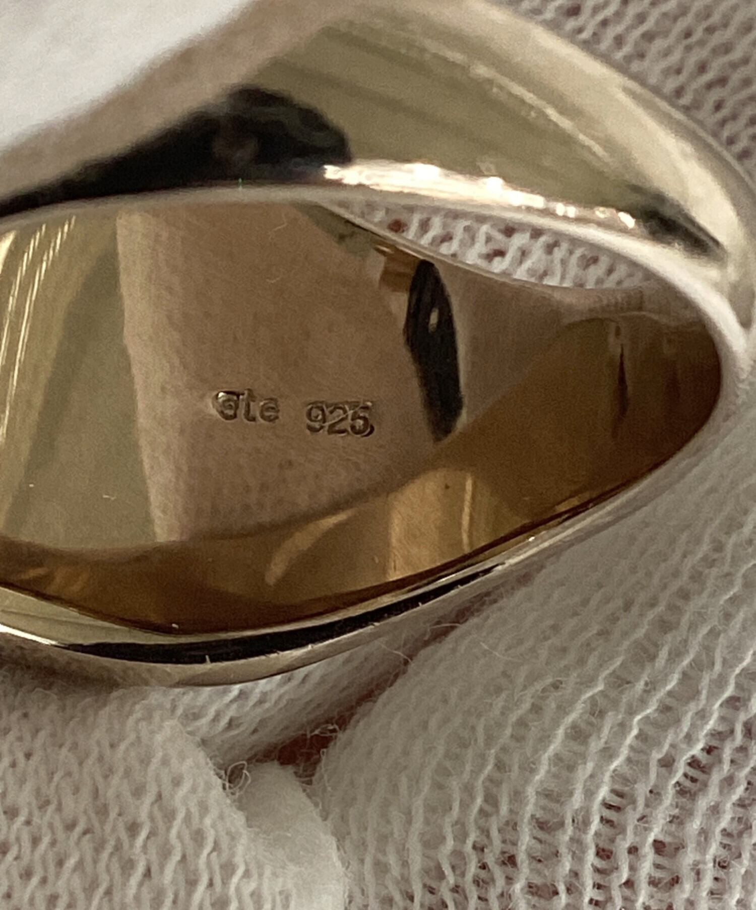 中古・古着通販】ete (エテ) ロウボールドシルバーリング ゴールド