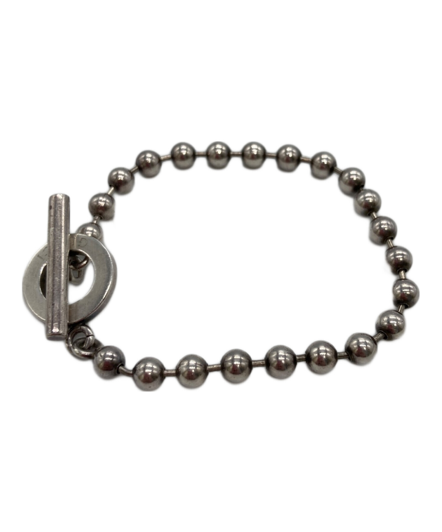 中古・古着通販】GUCCI (グッチ) ボールチェーンブレスレット シルバー