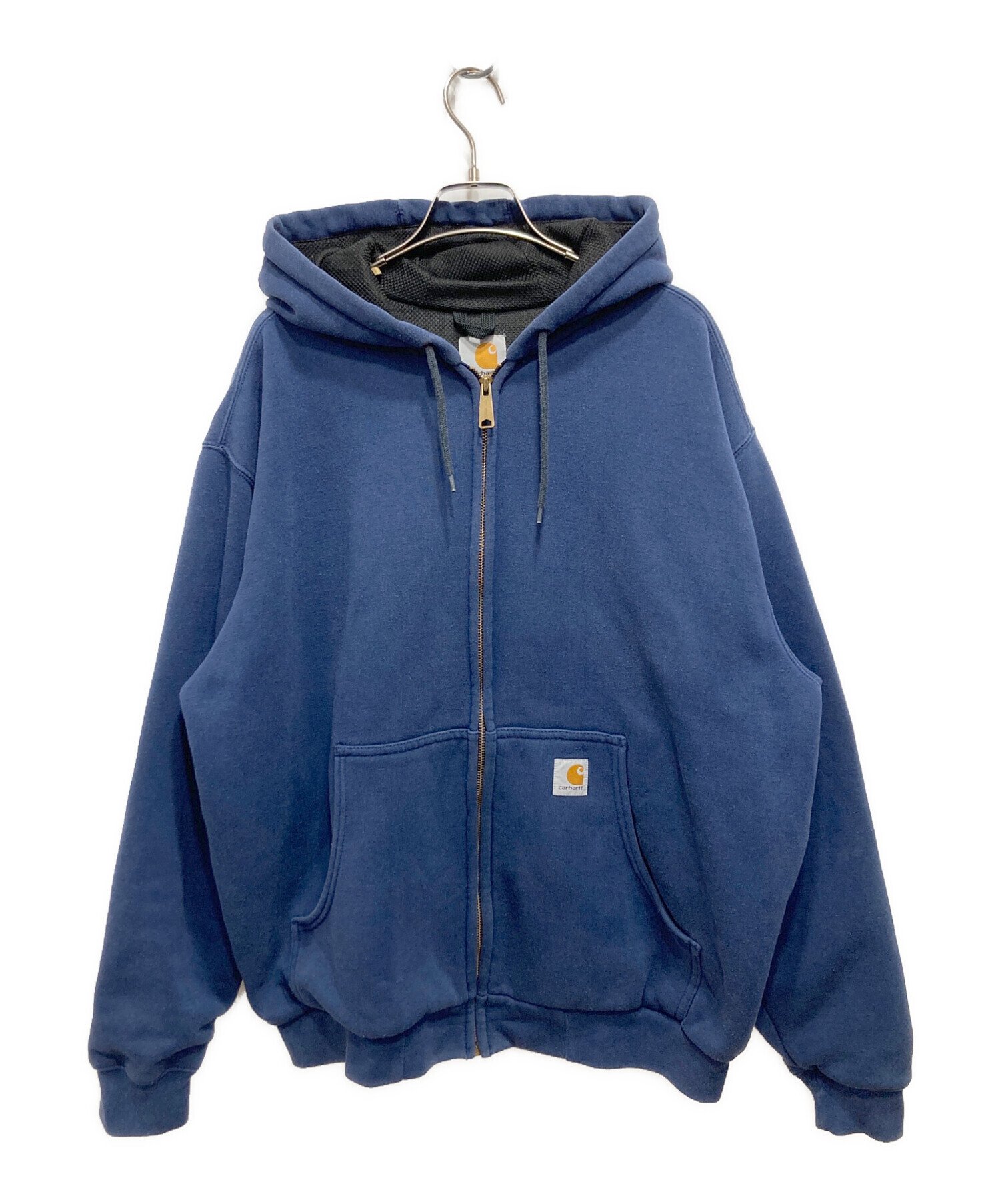 メキシコ製】Carhartt カーハート パーカー サイドロゴ ブルー M 中古 
