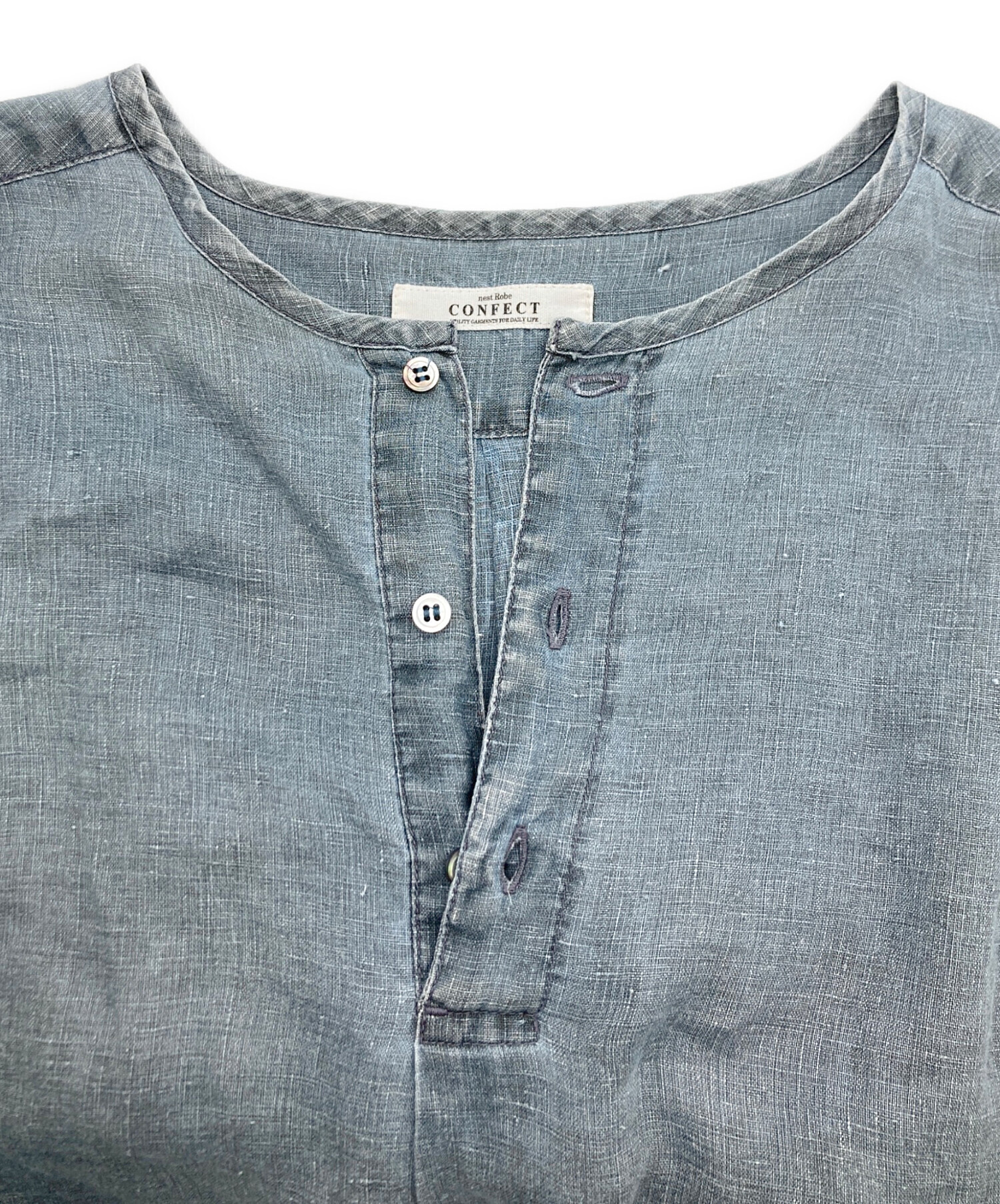 ☆人気☆ nest robe CONFECT リネンデニムシャツ nest Robe CONFECT