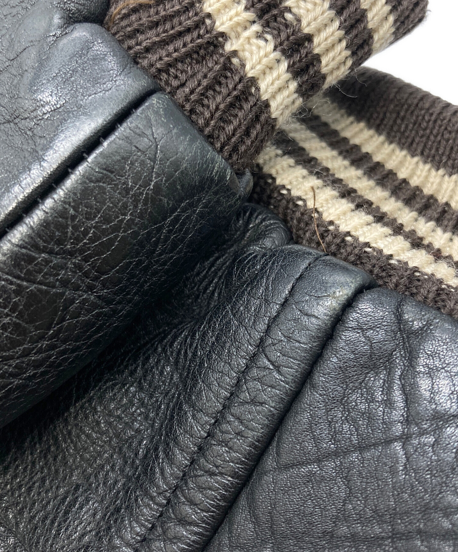 中古・古着通販】FANCY BALL (ファンシーボール) レザー切り替