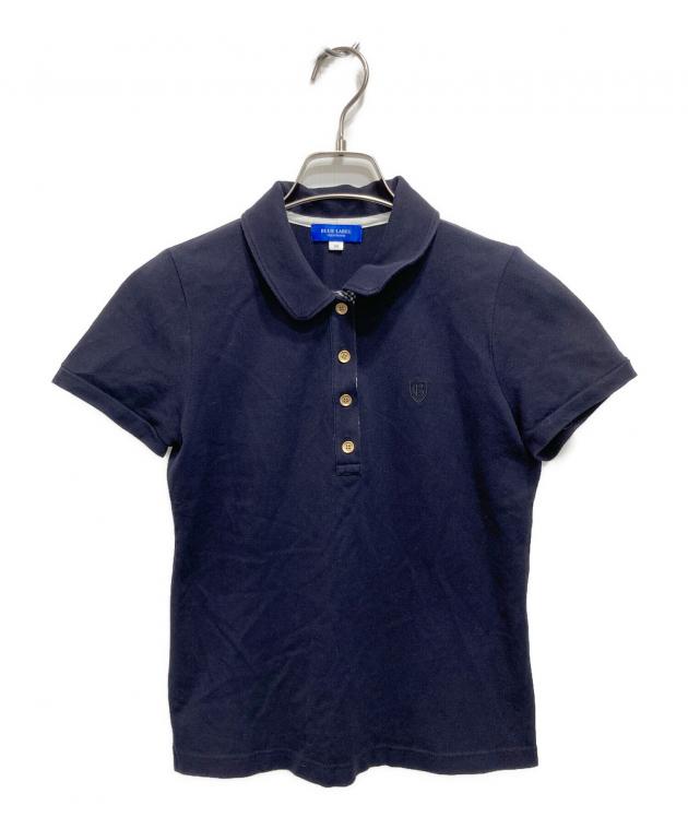ブルーレーベルクレストブリッジ　ネイビー ポロシャツ 半袖　チェック襟 中古・古着通販】BLUE LABEL CRESTBRIDGE (ブルーレーベルクレスト