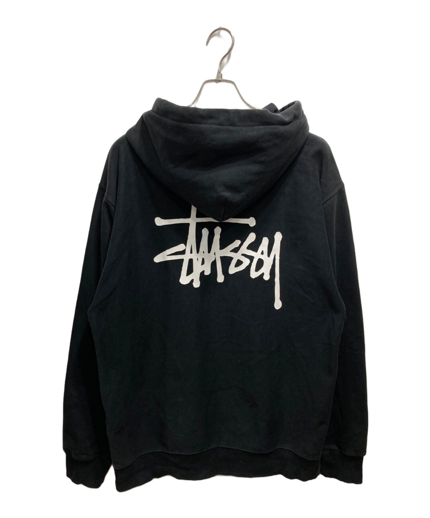 中古・古着通販】stussy (ステューシー) ロゴプリントジップパーカー 