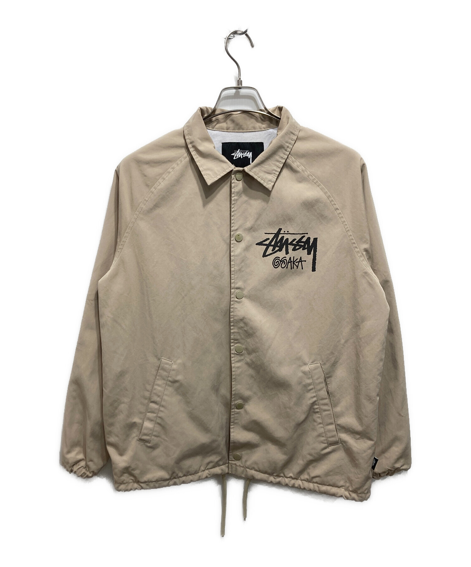中古・古着通販】stussy (ステューシー) コーチジャケット ベージュ 