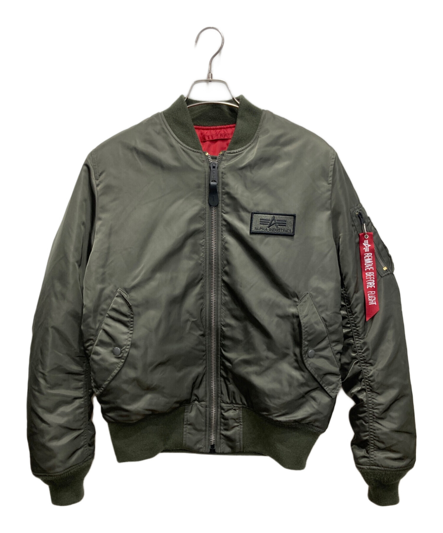 中古・古着通販】ALPHA (アルファ) MA-1 タイト バックエンブレム
