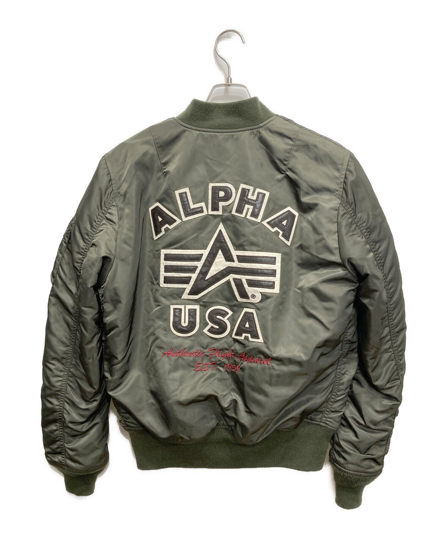 中古・古着通販】ALPHA (アルファ) MA-1 タイト バックエンブレム