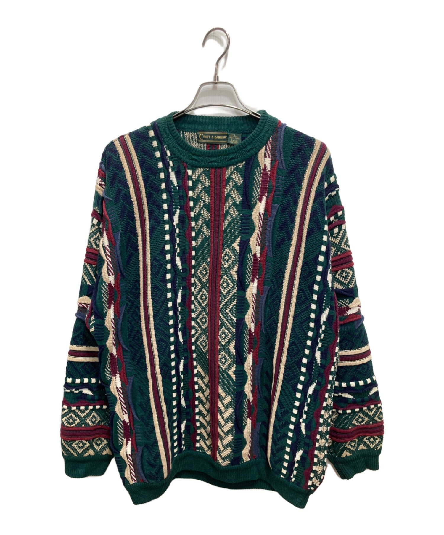 中古・古着通販】CROFT&BARROW (クロフトアンドバロー) 3Dニット
