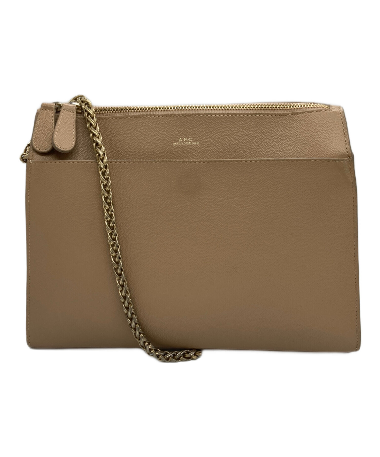 A.P.C. アーペーセー ショルダーバッグ  ベージュ 【古着】【中古】【送料無料】 中古・古着通販】A.P.C. (アーペーセー) メッセンジャーバッグ