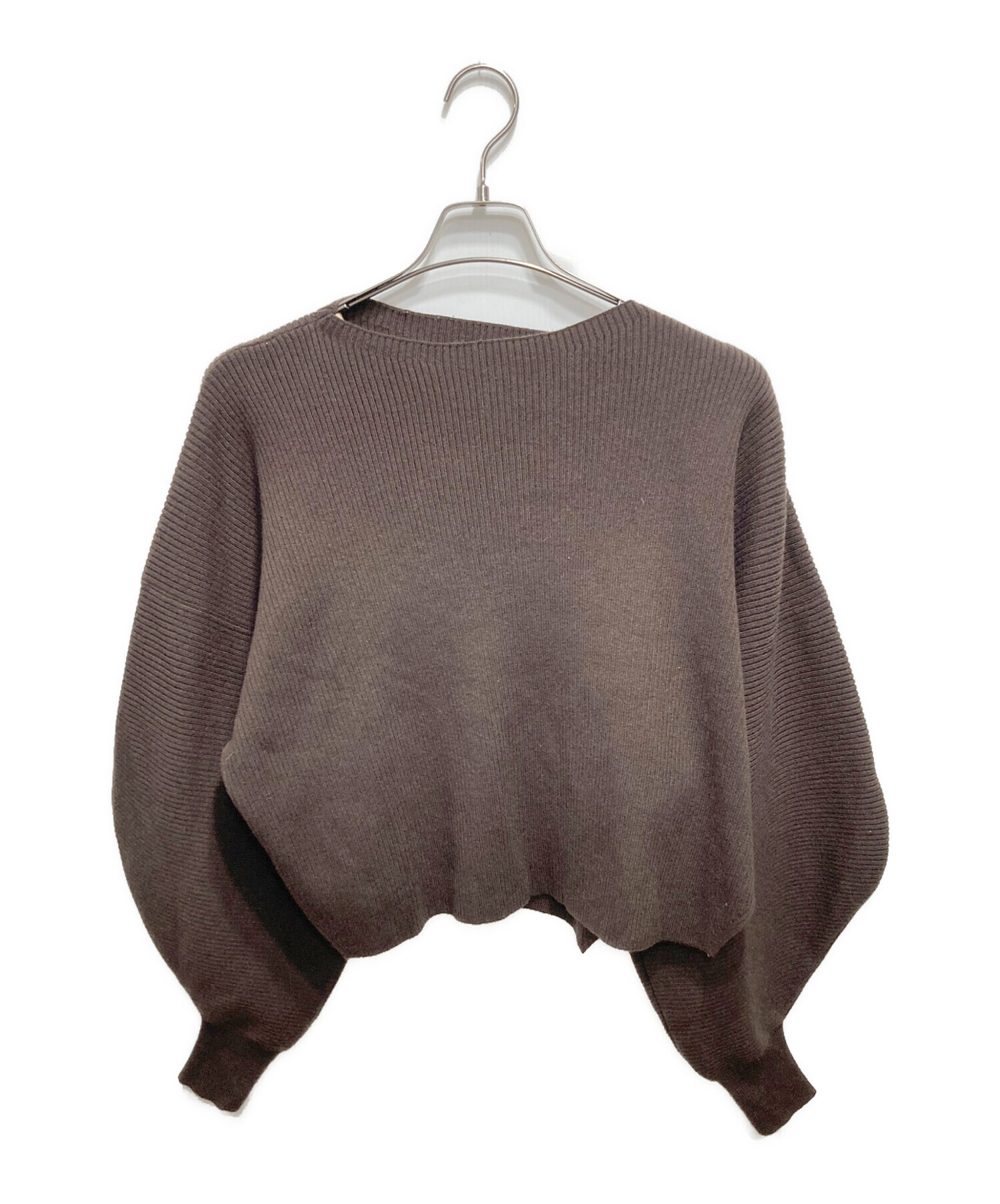 中古・古着通販】Curensology (カレンソロジー) リブクロップドニット