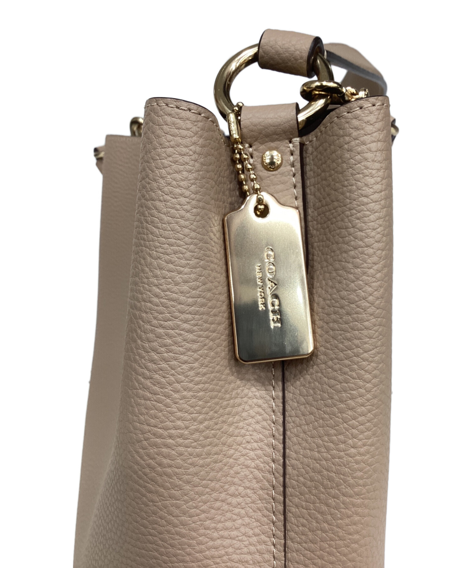 COACH ショルダーバッグ スモール タウン バケット バッグ レザー