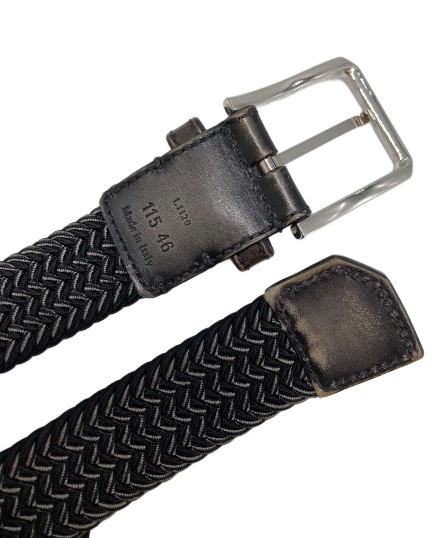 中古・古着通販】Berluti (ベルルッティ) メッシュベルト グレー