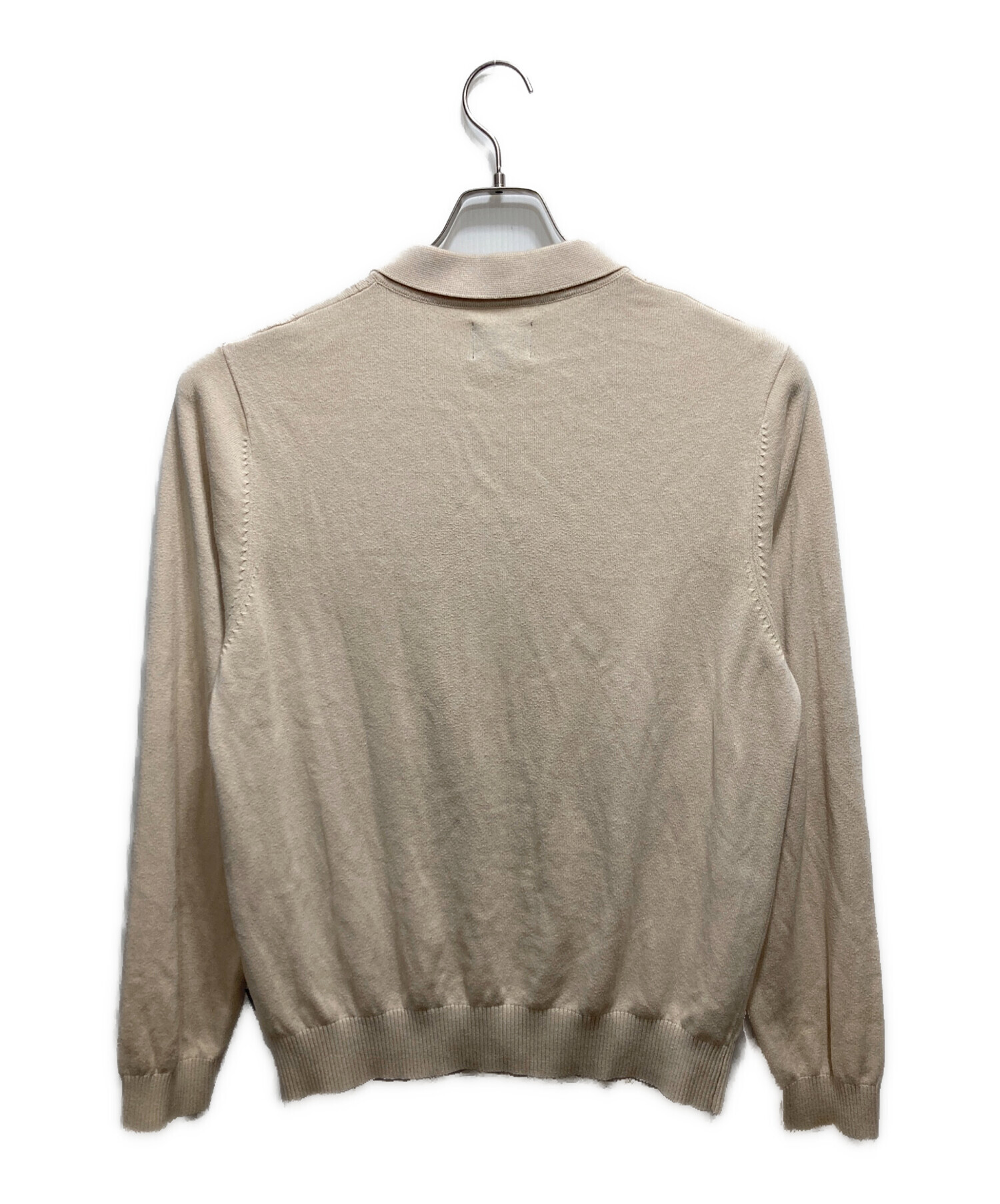 中古・古着通販】stussy (ステューシー) ニットポロシャツ ベージュ