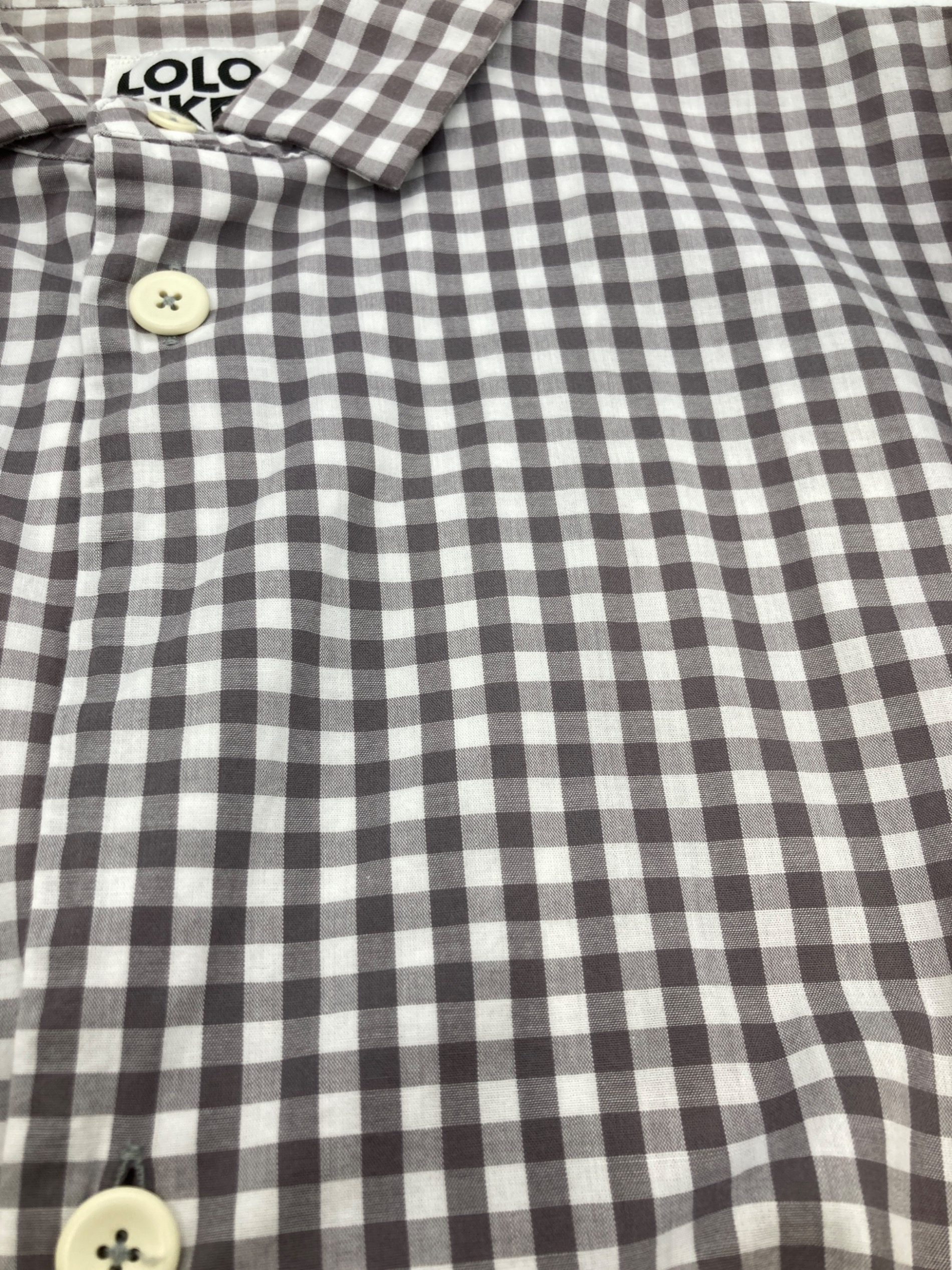中古・古着通販】LOLO (ロロ) 片玉ポケットビックシャツ グレー