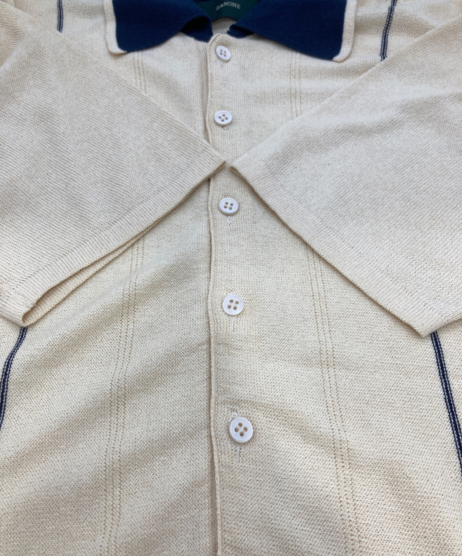 中古・古着通販】Zanone (ザノーネ) ヴィンテージサマーニットシャツ 