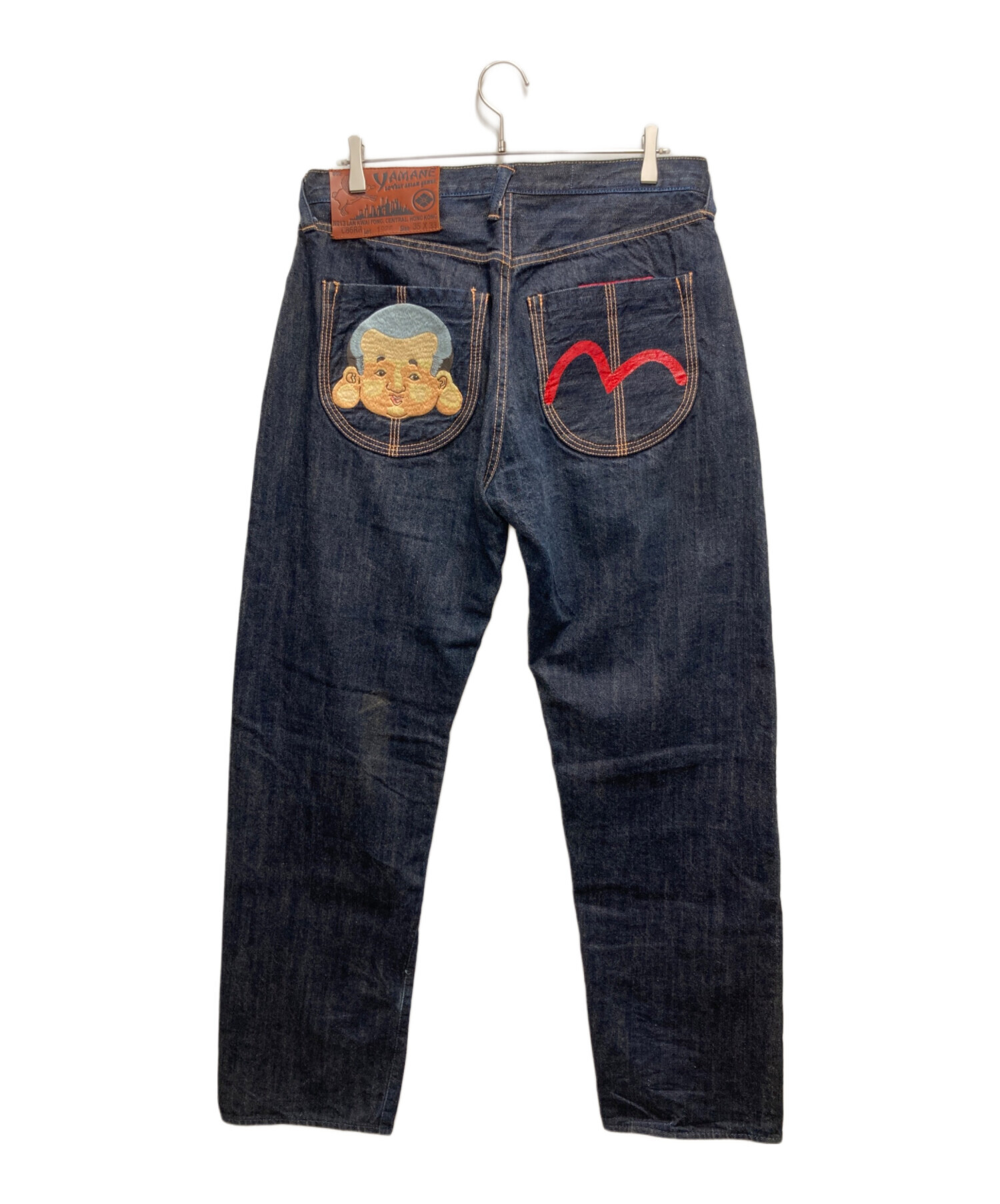 中古・古着通販】YAMANE (ヤマネ) 金太郎刺繍デニムパンツ