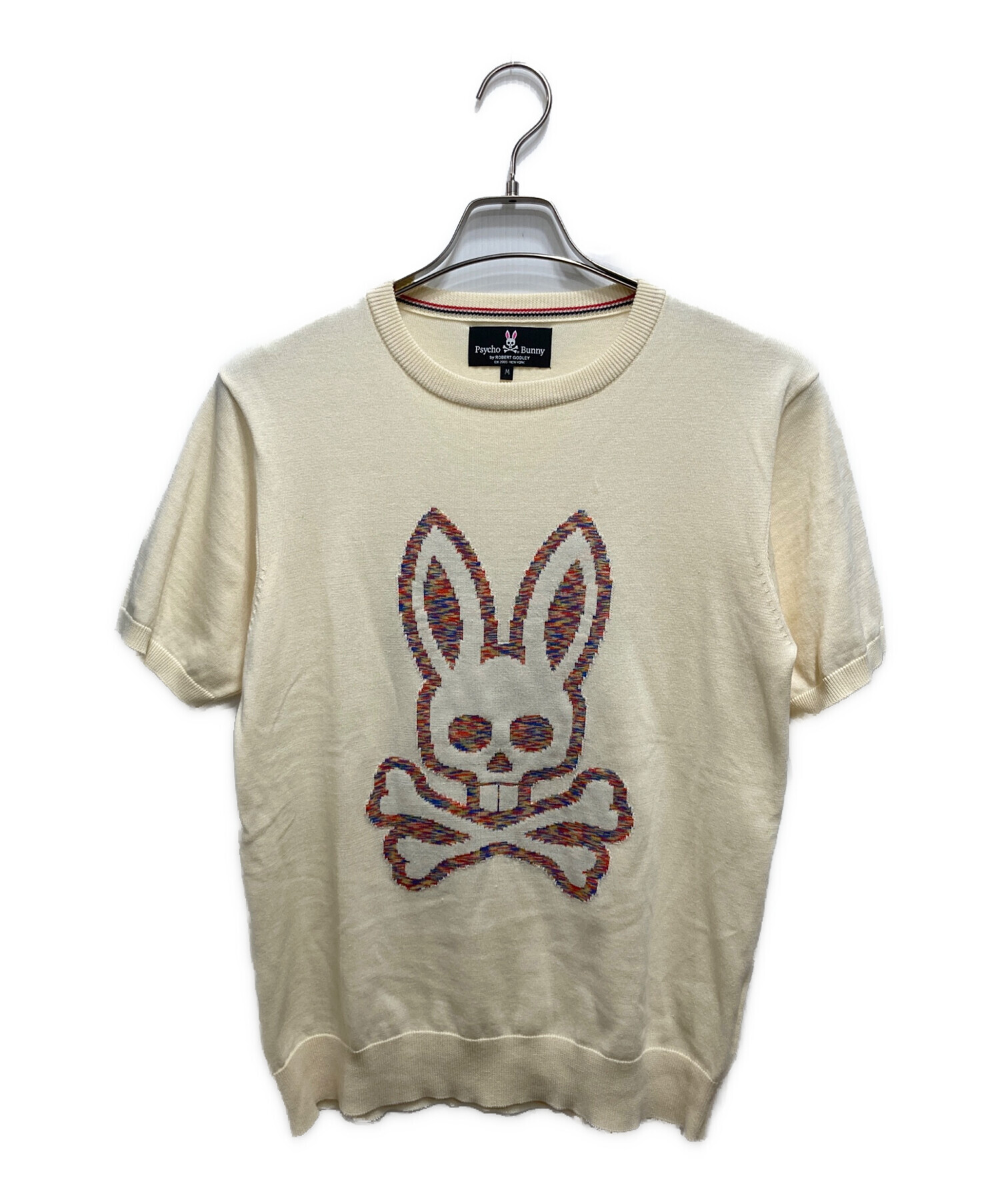 中古・古着通販】Psycho Bunny (サイコ バニー) ロゴニットTシャツ 