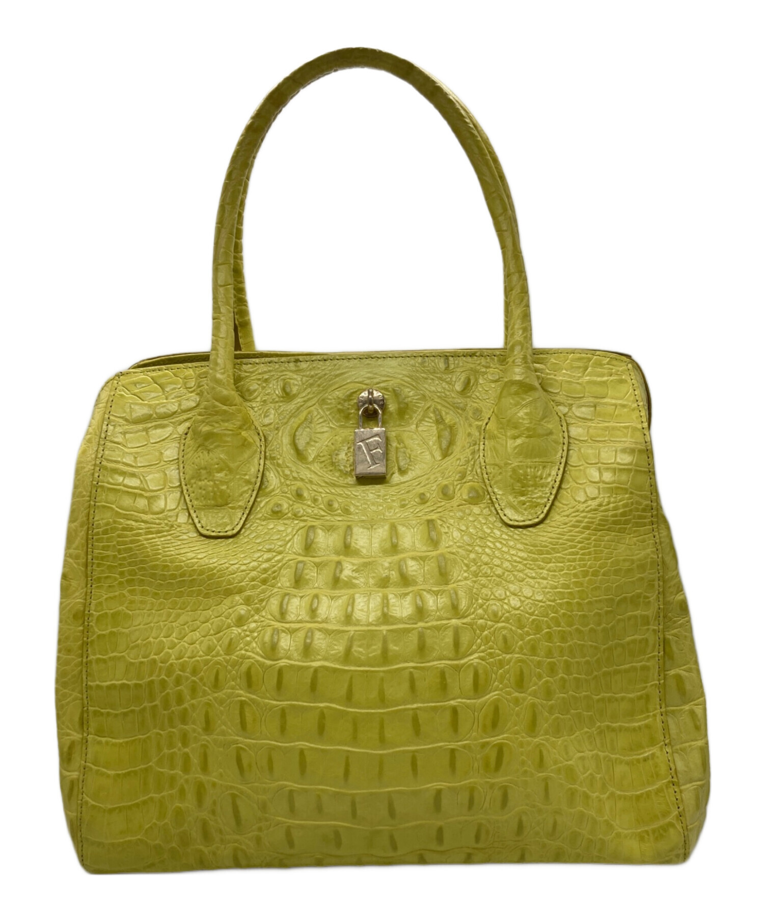 中古・古着通販】FURLA (フルラ) クロコダイルハンドバッグ｜ブランド 