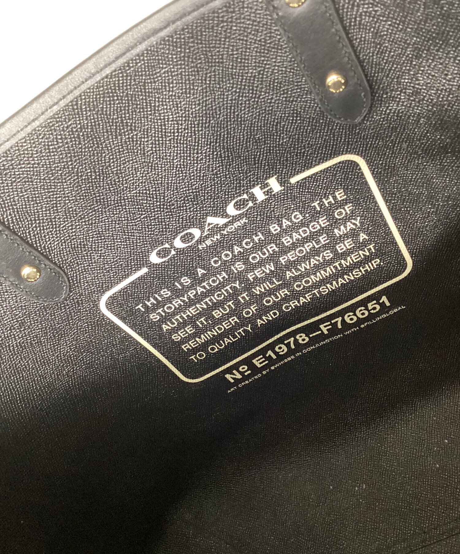 中古・古着通販】COACH (コーチ) トートバッグ/IMOUC VANDAL GUMMY