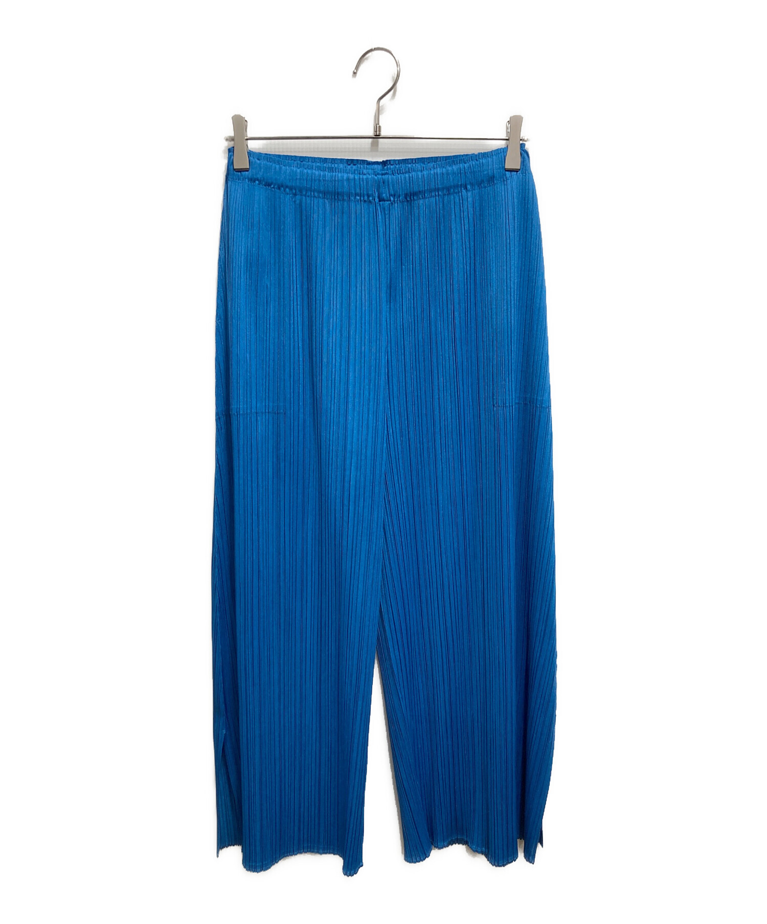 PLEATS PLEASE 青 プリーツパンツ 約100cm 中古・古着通販】PLEATS PLEASE (プリーツプリーズ) プリーツ