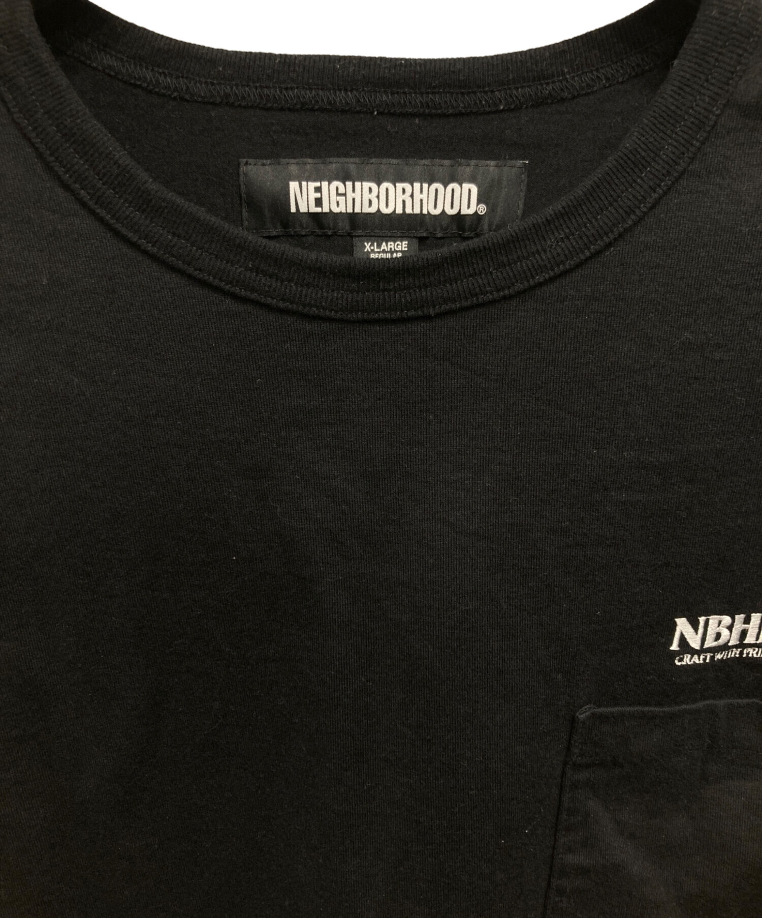 NEIGHBORHOOD ポケット付き Tシャツ X-LARGE ホワイト