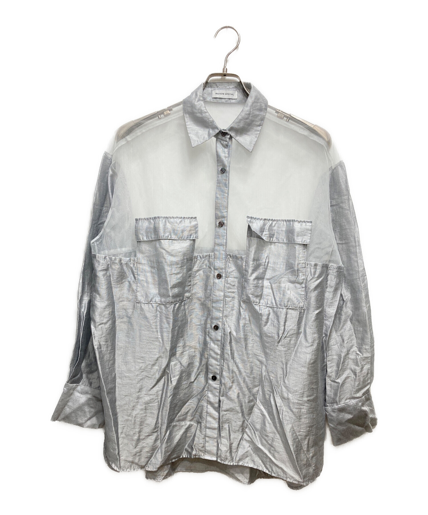 中古・古着通販】MAISON SPECIAL (メゾンスペシャル) Tulle Docking 