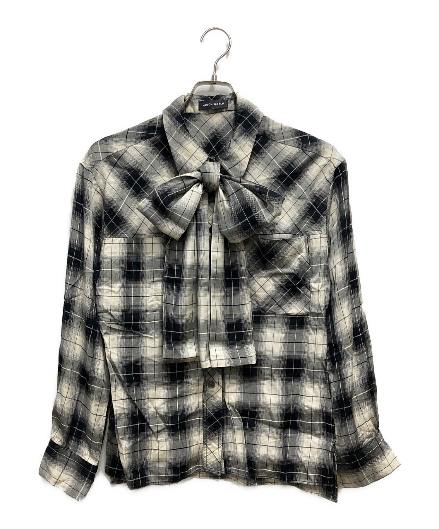 中古・古着通販】MAISON SPECIAL (メゾンスペシャル) Big Ribbon Shirt