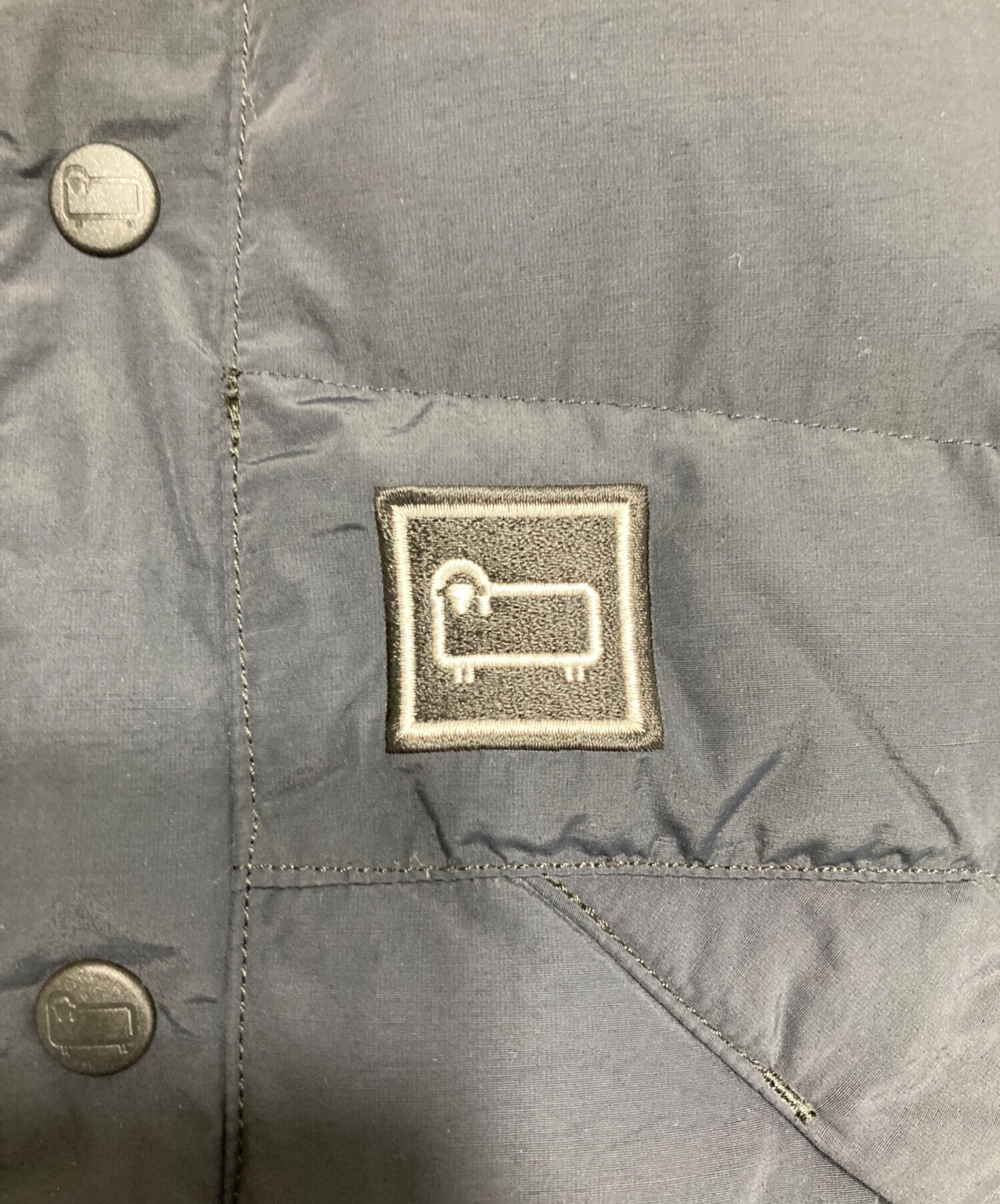 中古・古着通販】WOOLRICH (ウールリッチ) グレーロックダウンシャツ