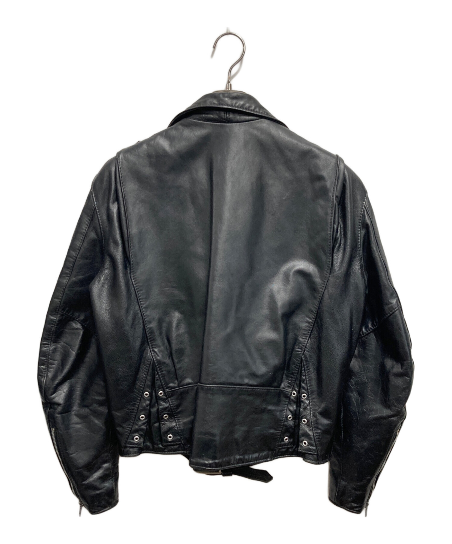 中古・古着通販】USED (ユーズド) ダブルライダースジャケット 