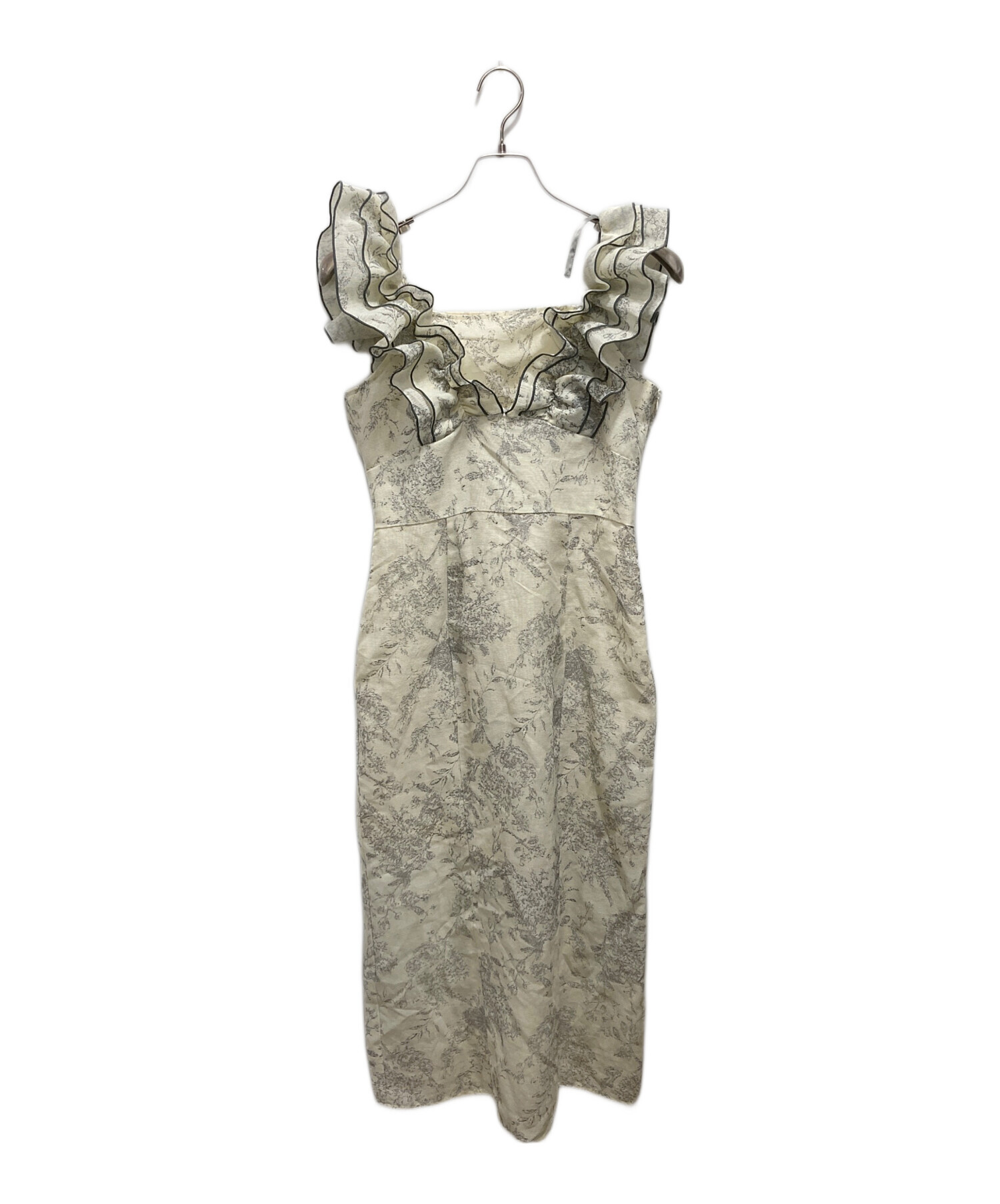 dazzlin カスレフラワーIラインワンピース dazzlin カスレフラワーI