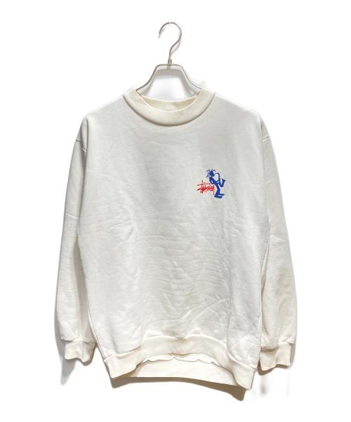 Stussy ホワイト スウェット Stussy ホワイト スウェット Lサイズ