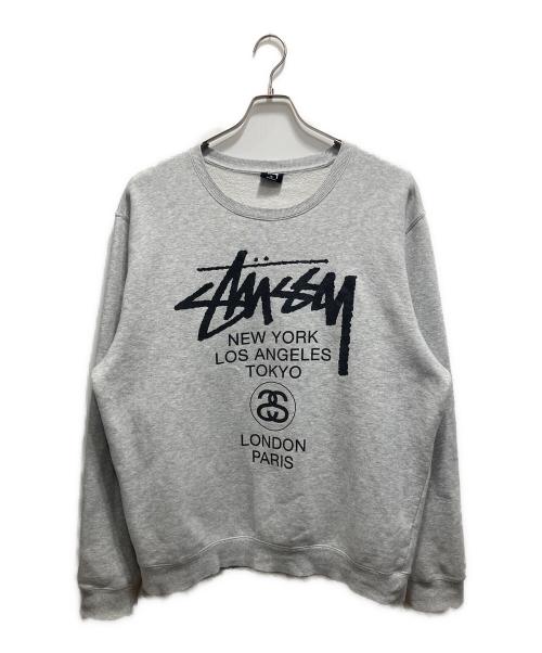 中古・古着通販】stussy (ステューシー) world tour print sweat 中古・古着通販】stussy (ステューシー) world tour print sweat