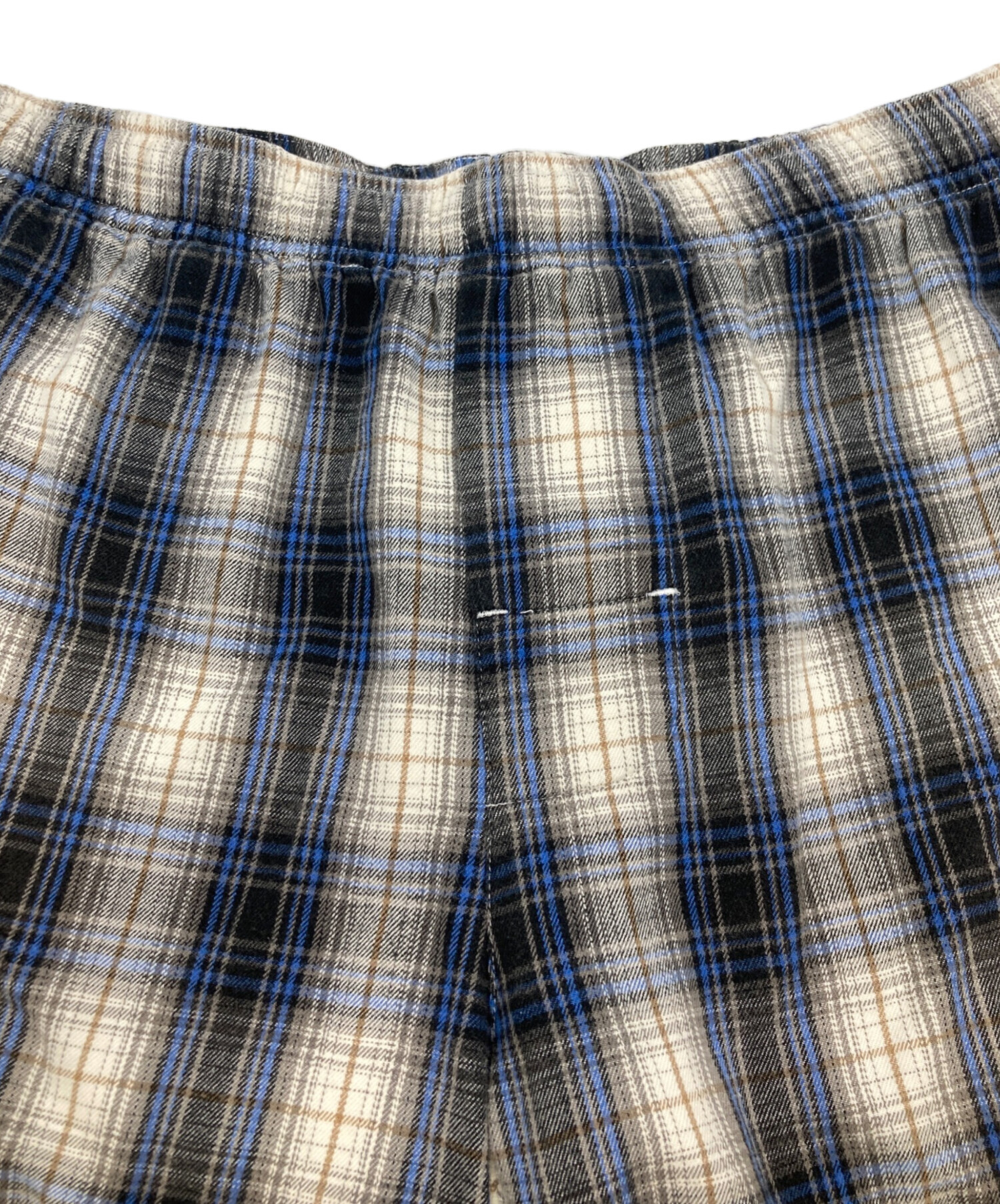 中古・古着通販】stussy (ステューシー) ロゴ刺繍チェックショーツ