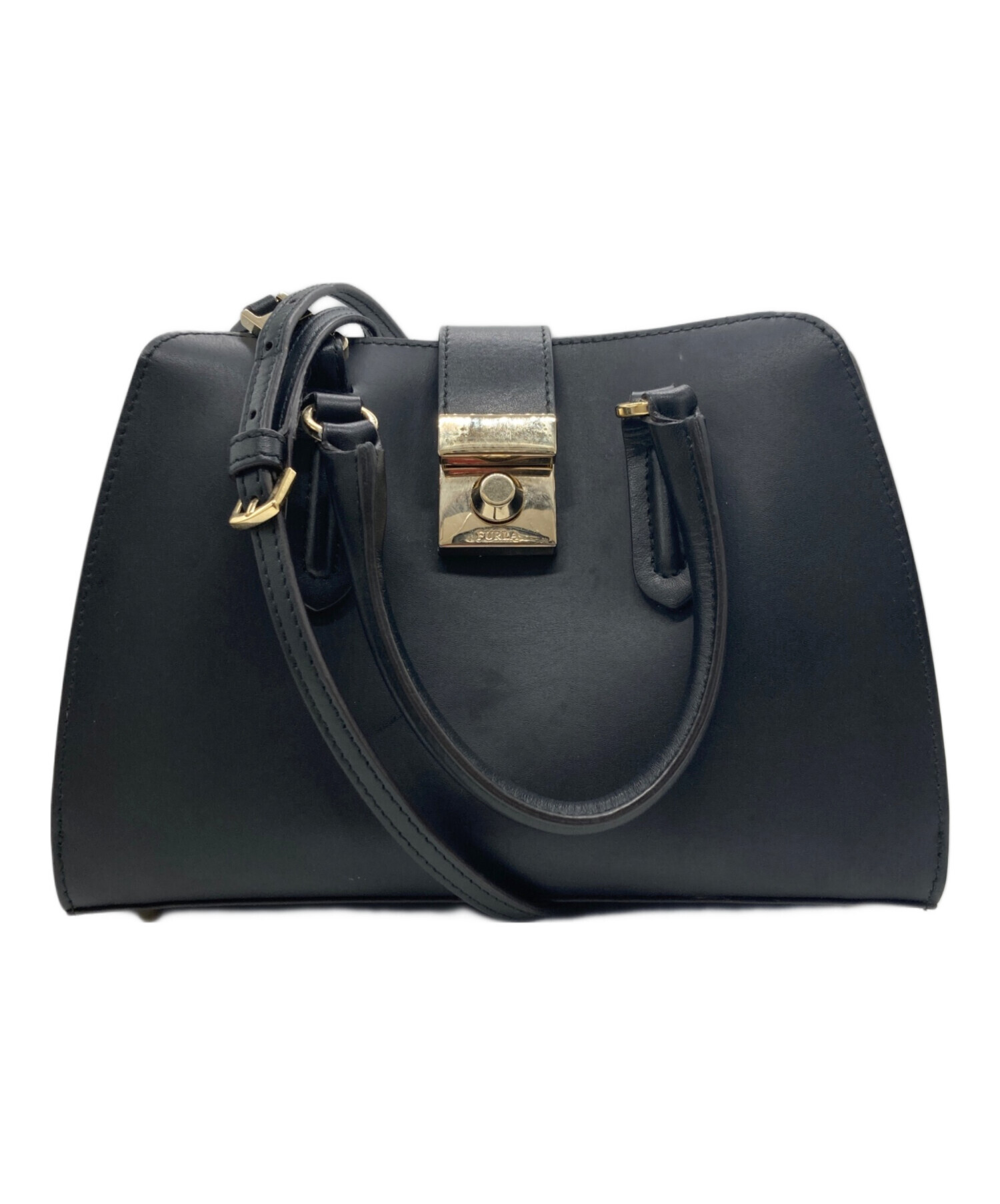 中古・古着通販】FURLA (フルラ) ミラノ 2WAYバッグ ブラック 