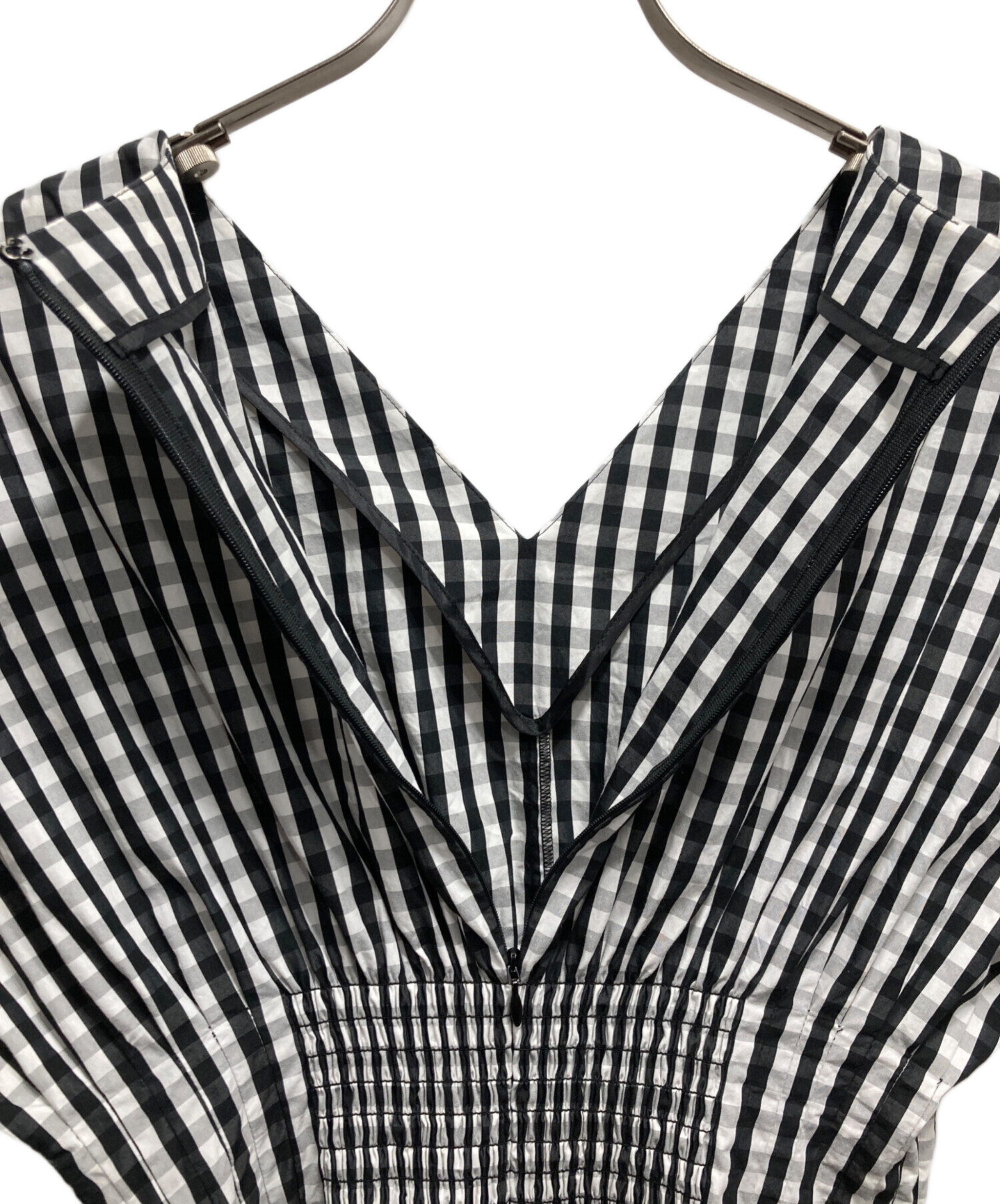 中古・古着通販】LE CIEL BLEU (ルシェルブルー) Gingham Check Round