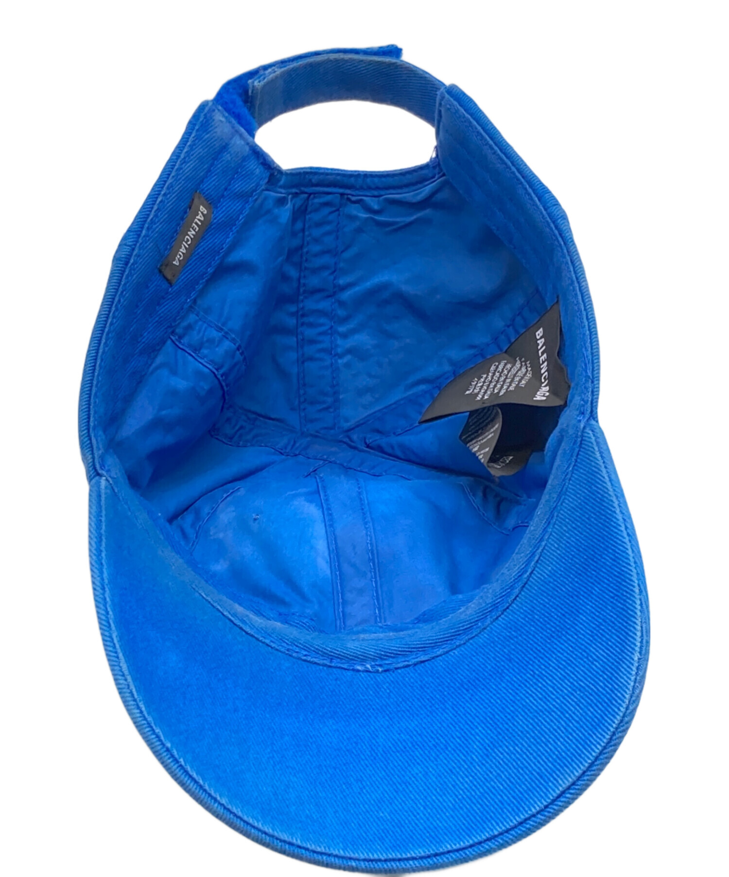 中古・古着通販】BALENCIAGA (バレンシアガ) HAT BB VISOR CAP ブルー 