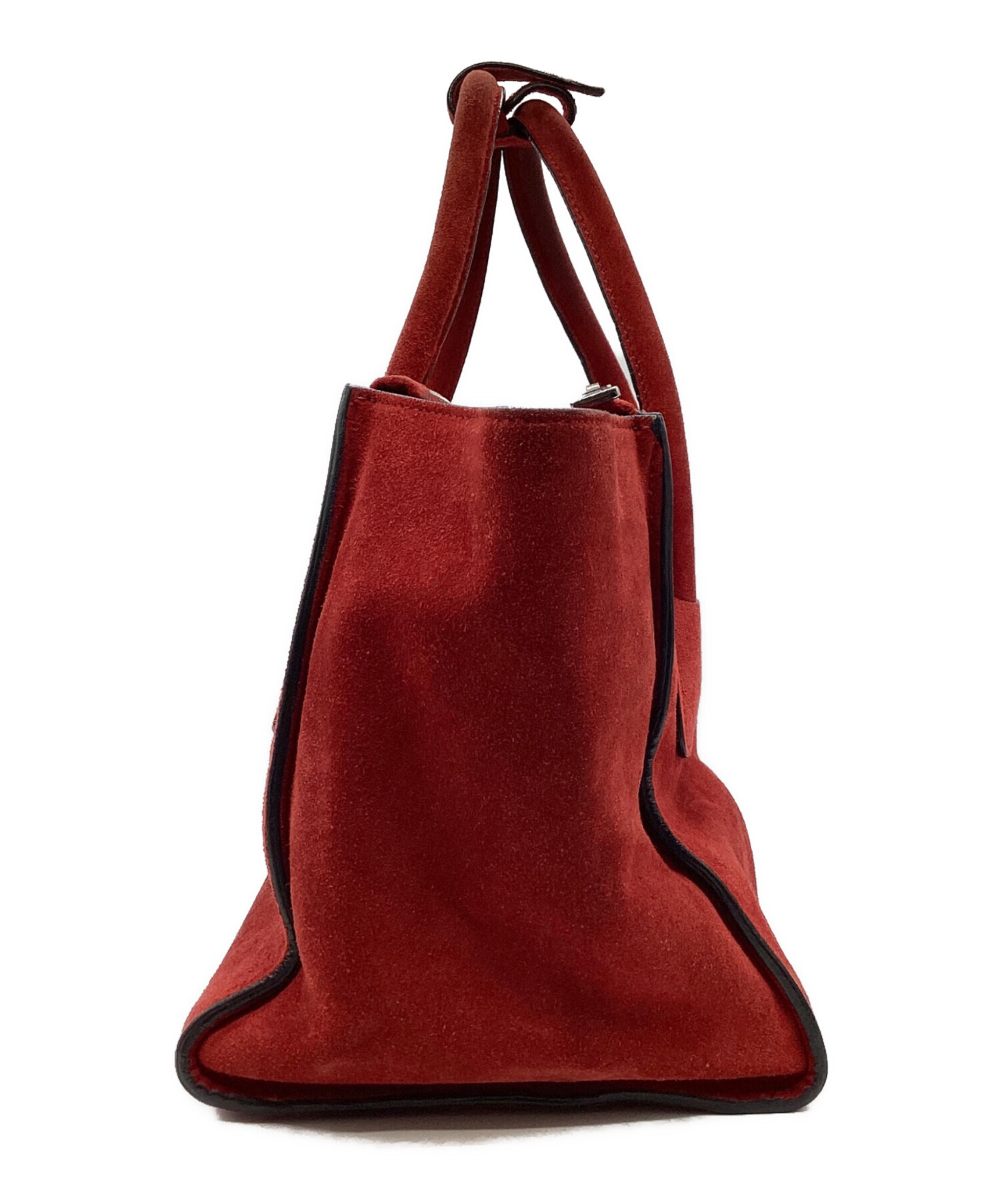 中古・古着通販】PRADA (プラダ) SCAMOSCIATOハンドバッグ レッド