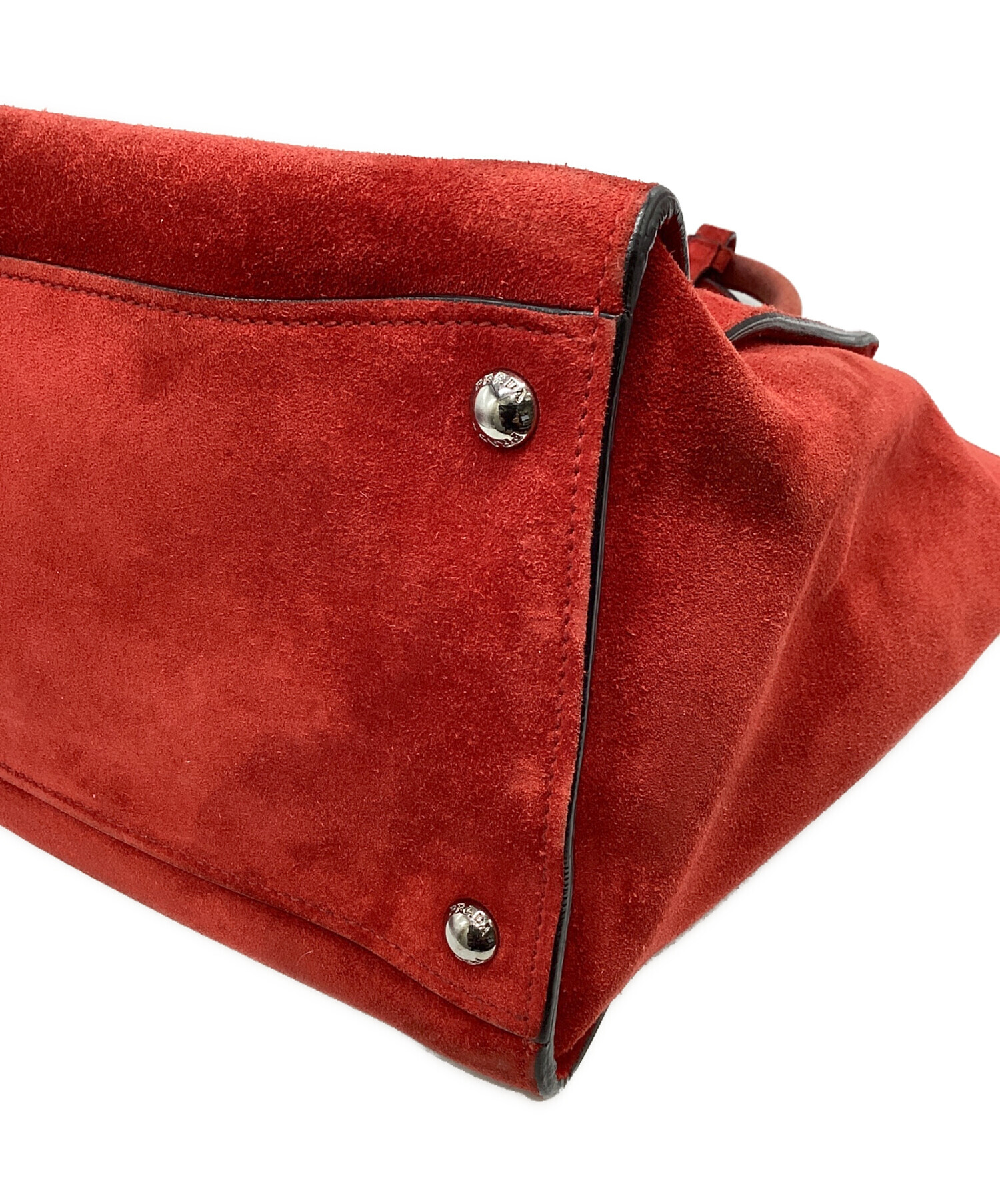 中古・古着通販】PRADA (プラダ) SCAMOSCIATOハンドバッグ 中古・古着通販】PRADA (プラダ) SCAMOSCIATOハンドバッグ