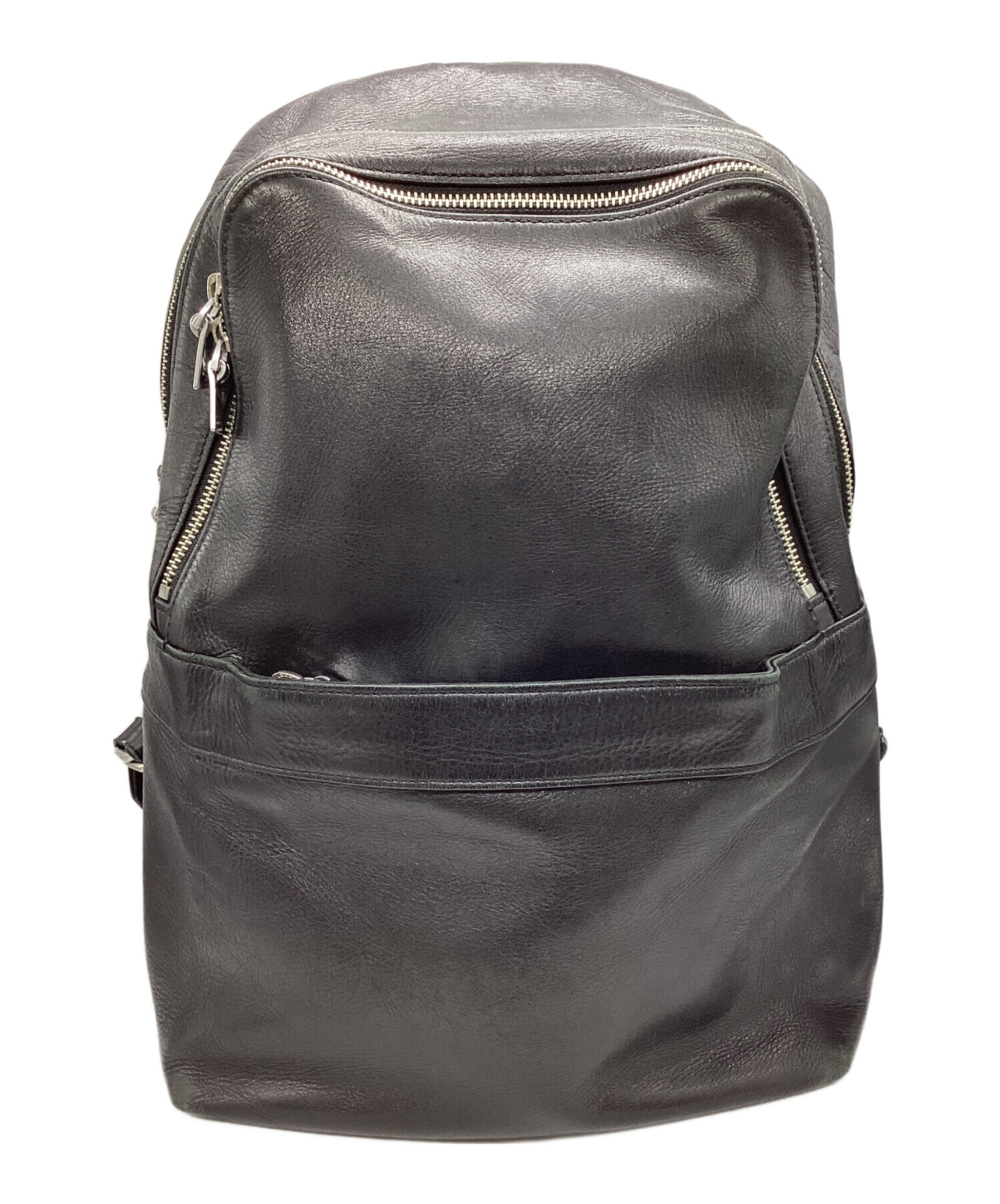 アニアリ 本革リュック アニアリ 濃紺レザー リュック・バック