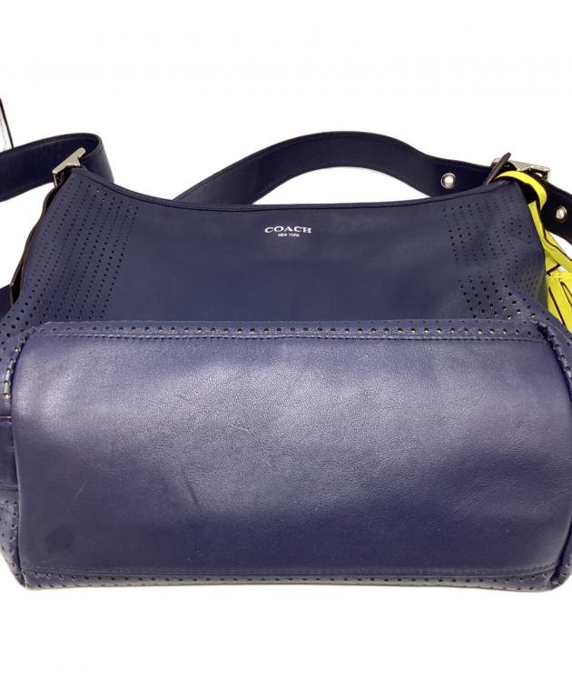 COACH ネイビー ショルダーバッグ 未使用品 中古・古着通販】COACH (コーチ) ショルダーバッグ ネイビー