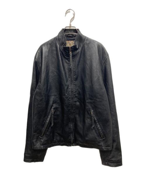 AUEK レザー ジャケット 古着 茶色 アルマーニ ジーンズ ARMANI ARMANI EXCHANGE(アルマーニエクスチェンジ) レザージャケット