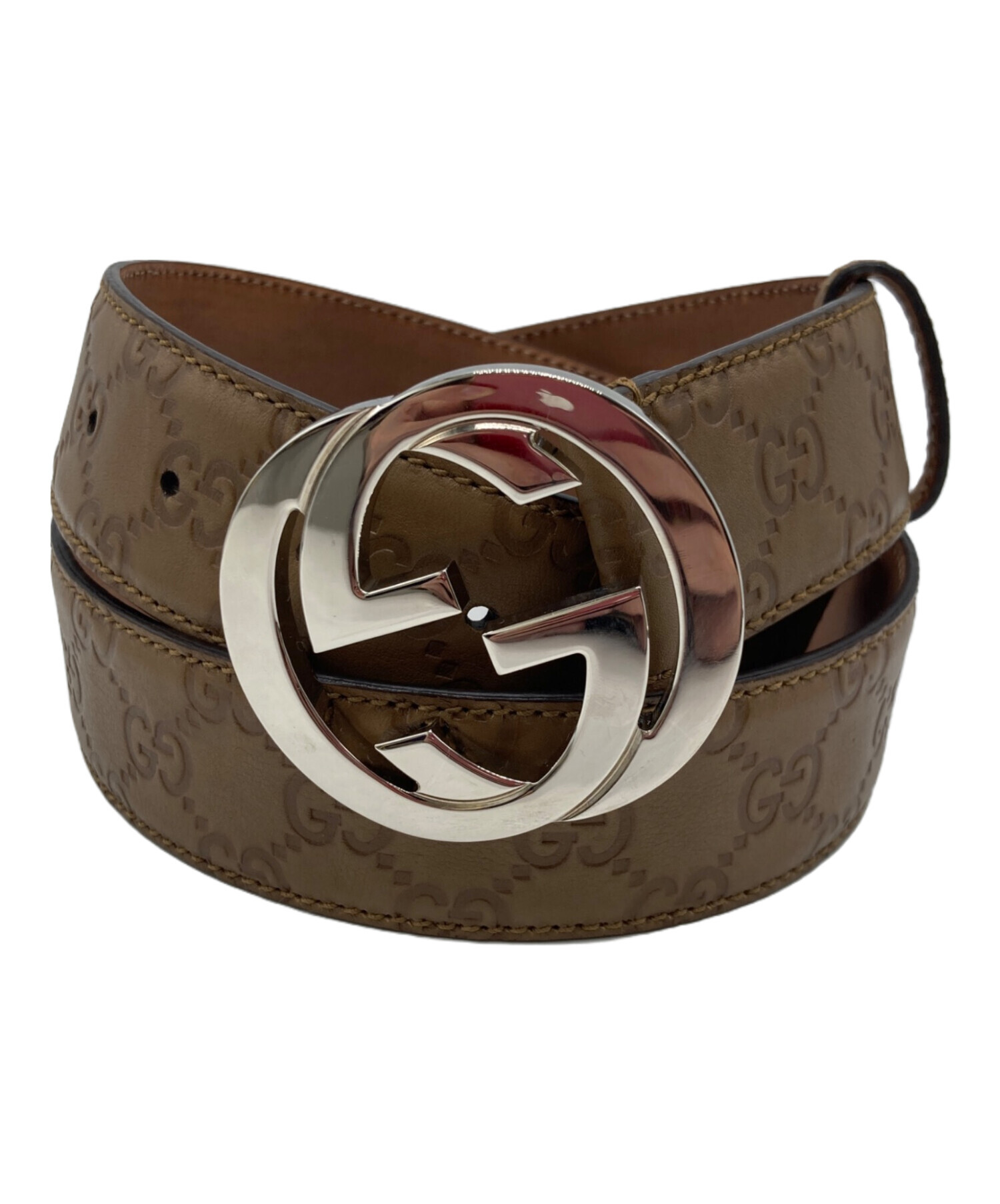 中古・古着通販】GUCCI (グッチ) インターロッキングG バックル GG 