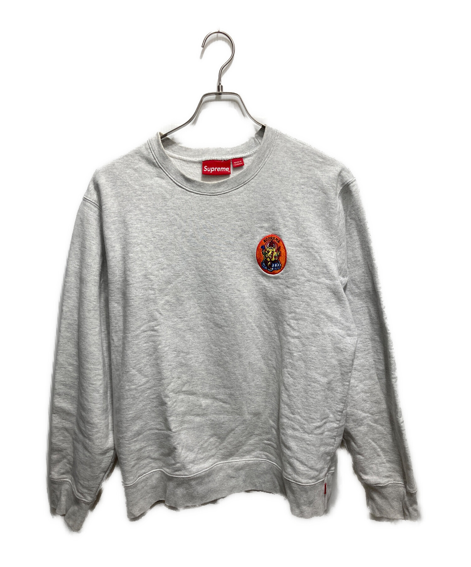 中古・古着通販】SUPREME (シュプリーム) 18SS Ganesh Crewneck グレー 