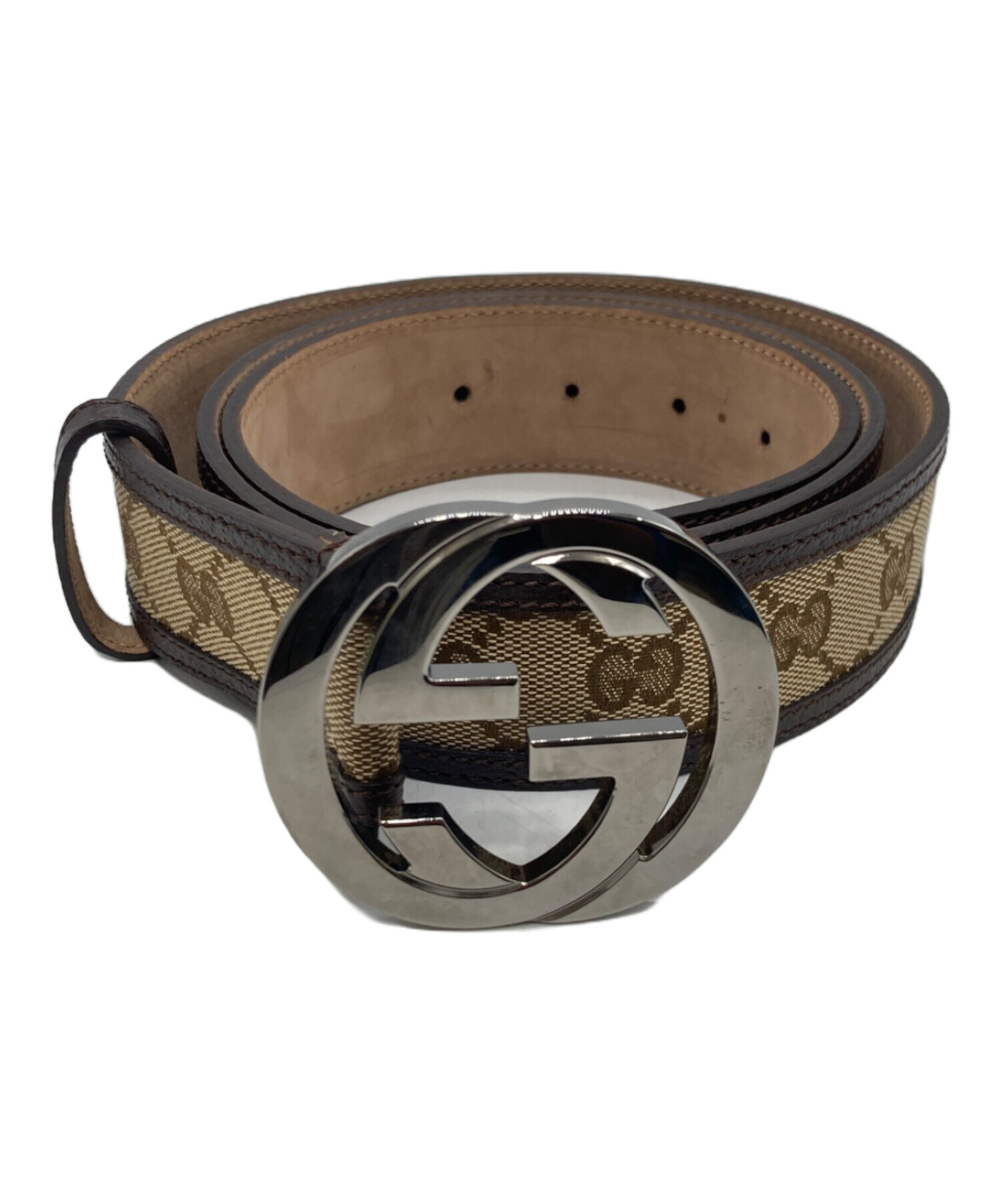 中古・古着通販】GUCCI (グッチ) インターロッキングG バックル ベルト