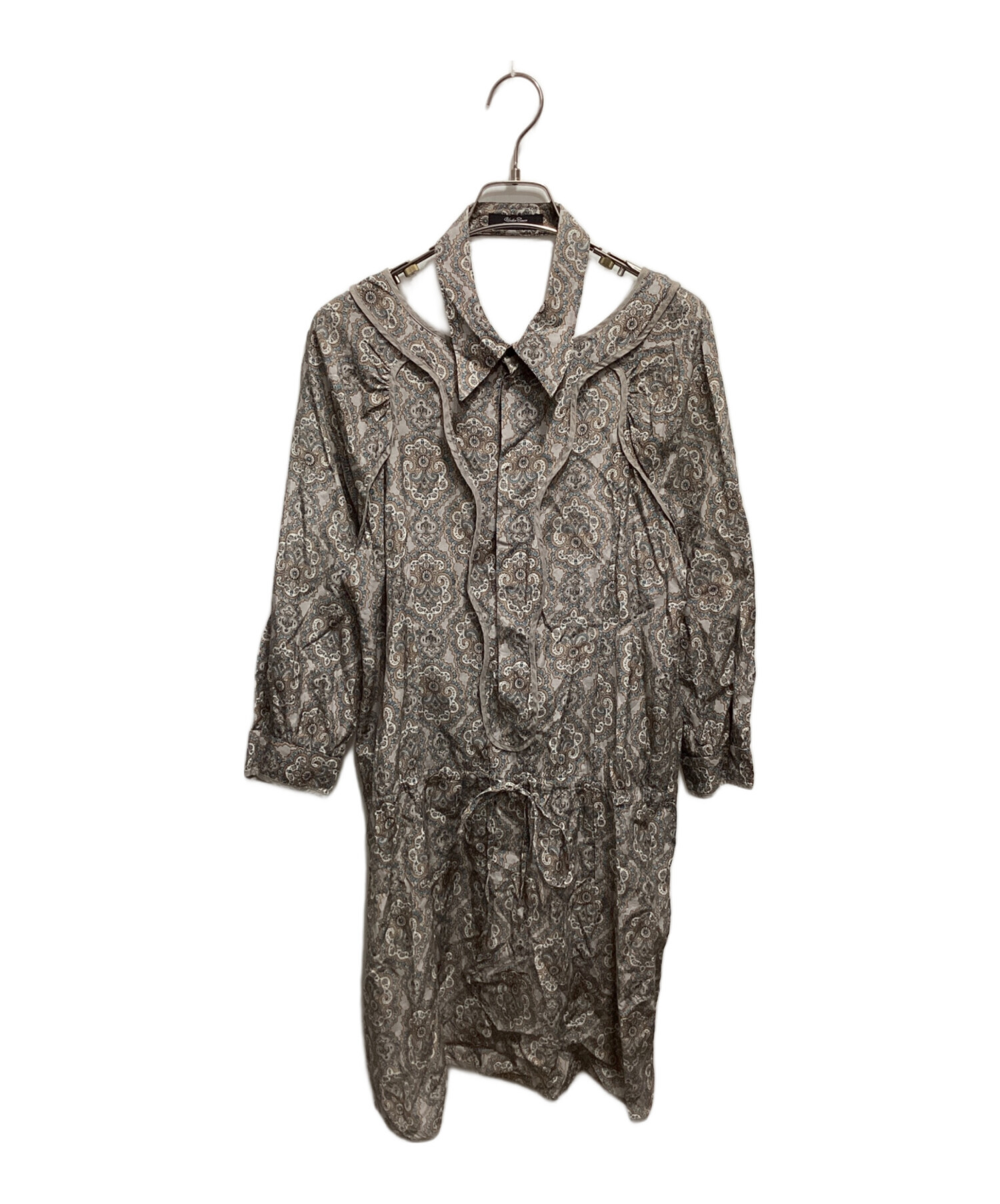 UNDERCOVER ワンピース 新品未使用品 中古・古着通販】UNDERCOVER (アンダーカバー) 総柄ブラウスワンピース