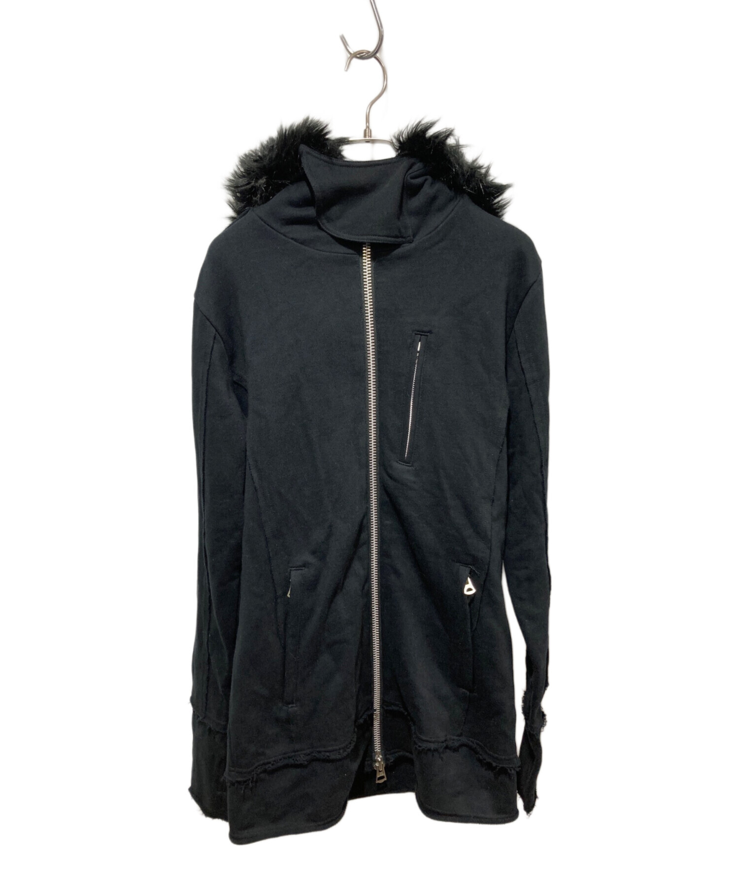 中古・古着通販】CIVARIZE (シヴァーライズ) Black Fur Hoodie